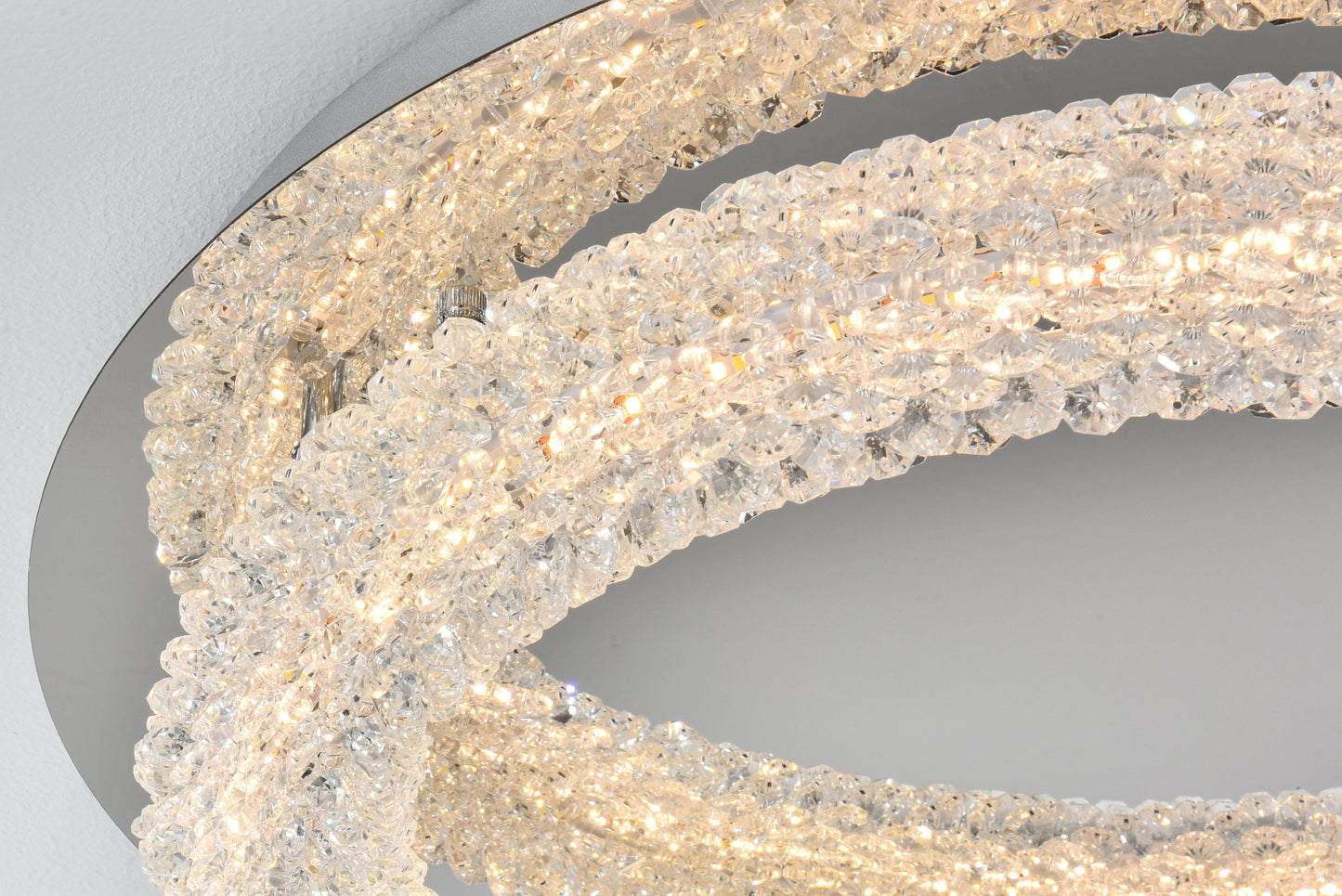 Bowen 26 inch Adjustable LED Flush Mount in Chrome