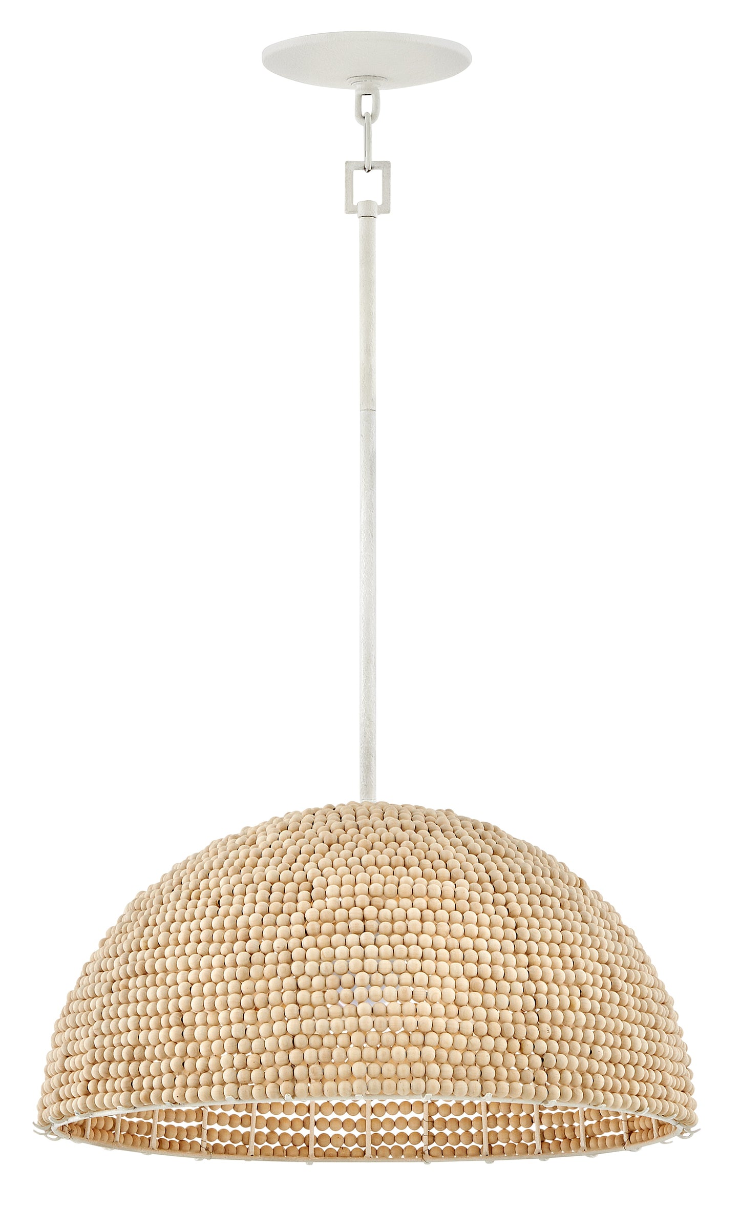 Dalia Large Pendant In White Finish