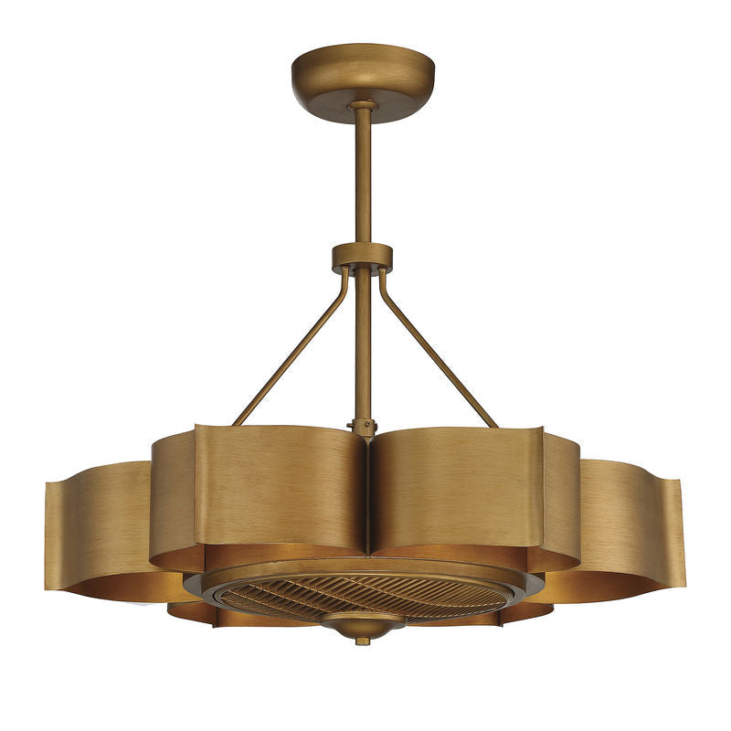 Stockholm 6-Light Fan D'Lier in
Gold Patina Gold Patina