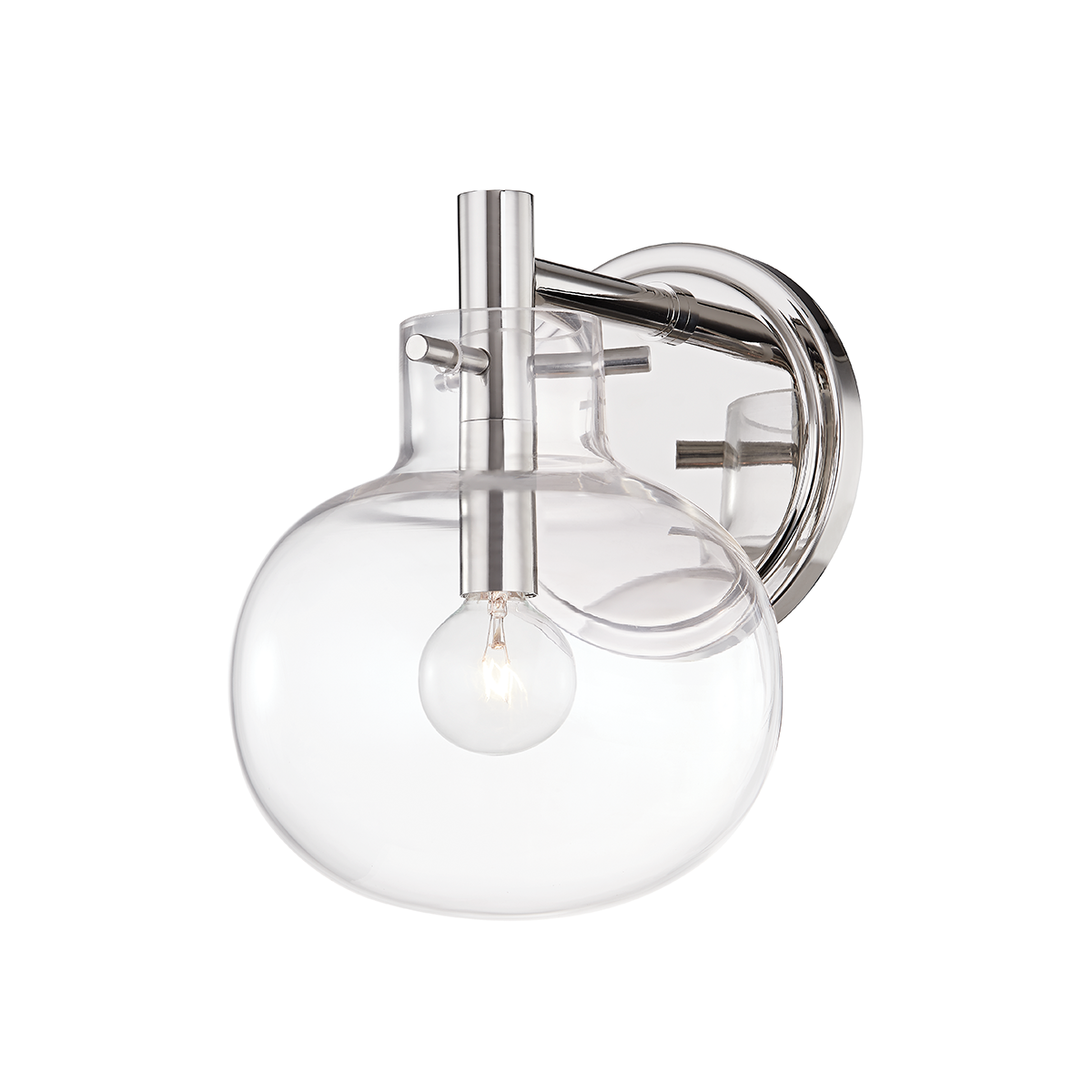Hempstead Wall Sconce with Polished Nickel Finish