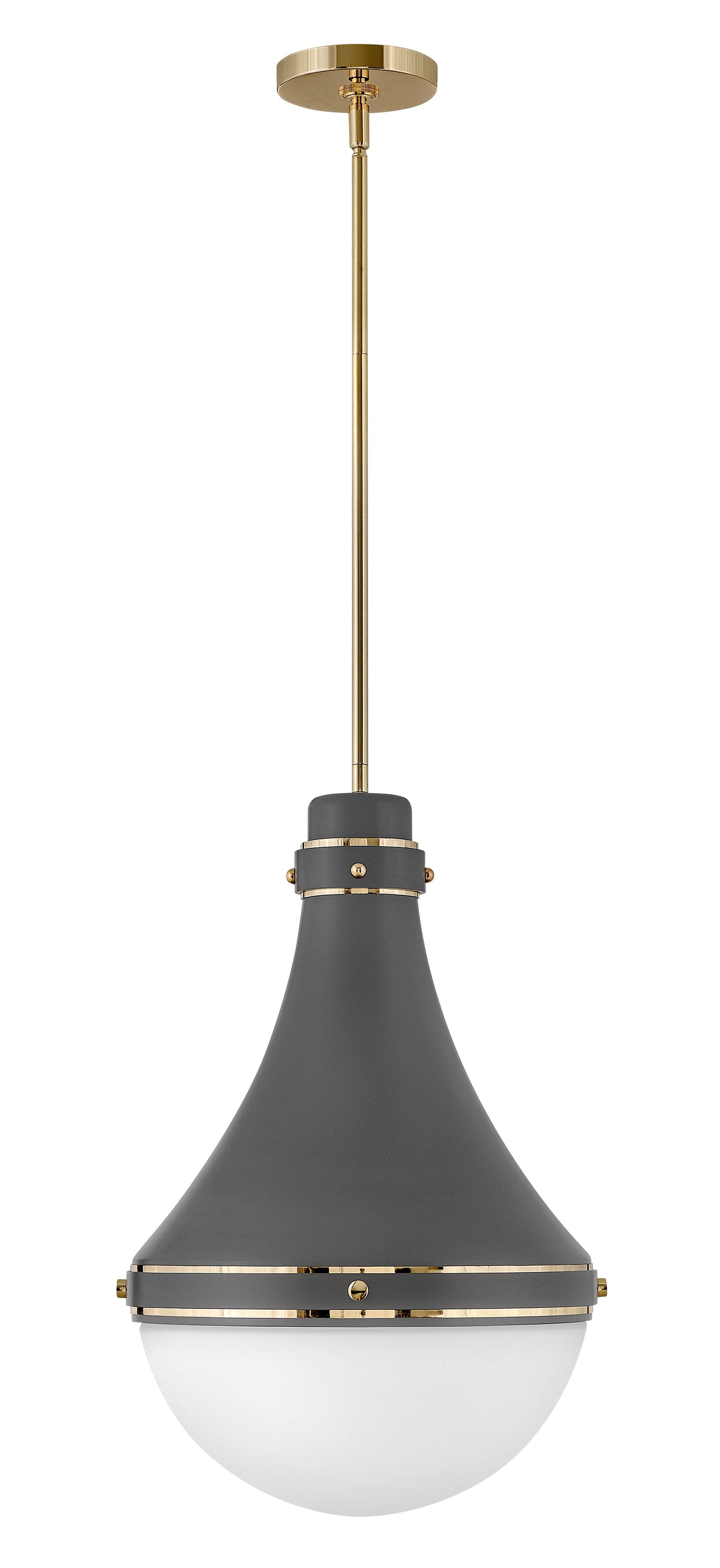 Oliver Medium Pendant In Gray Finish