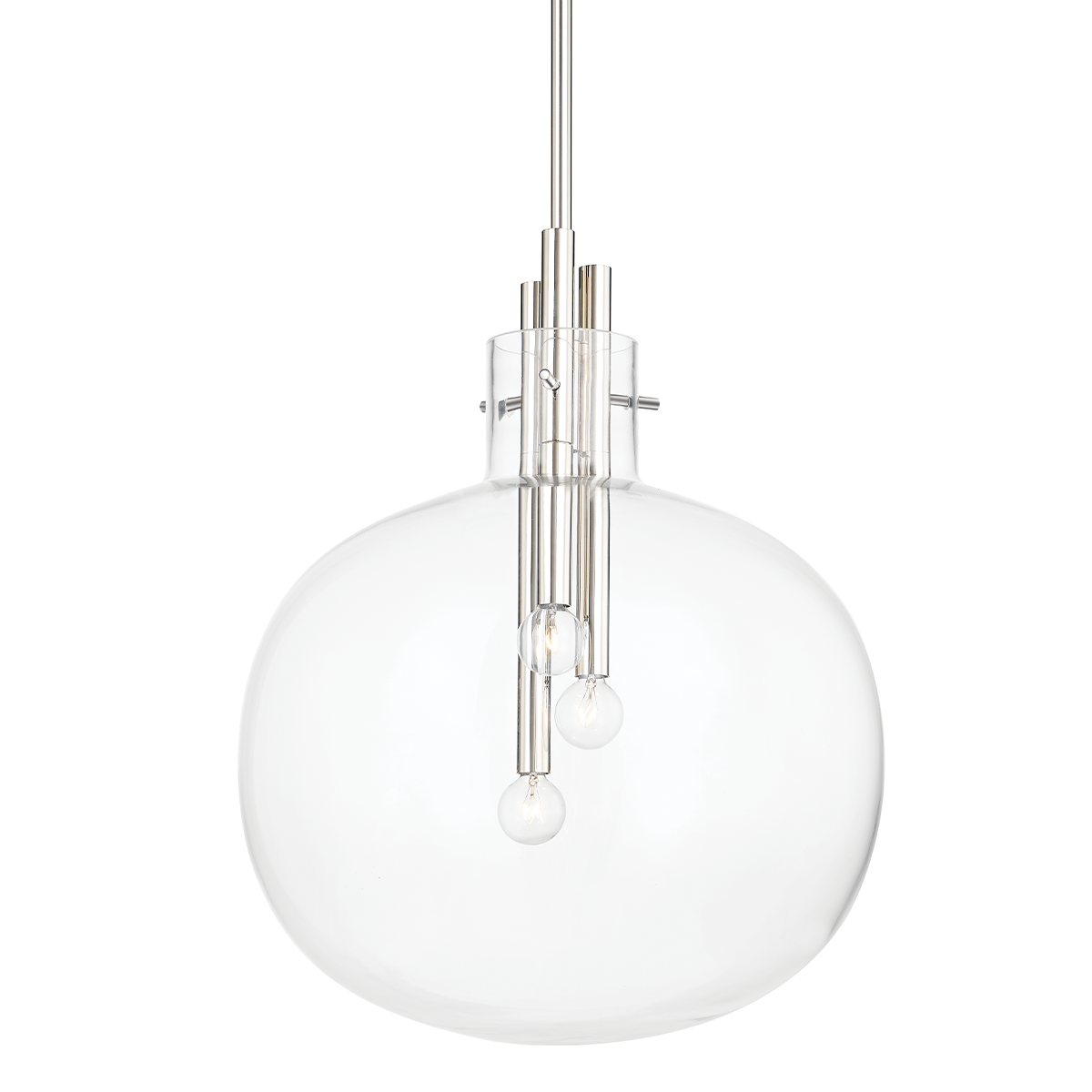 Hempstead Pendant with Polished Nickel Finish
