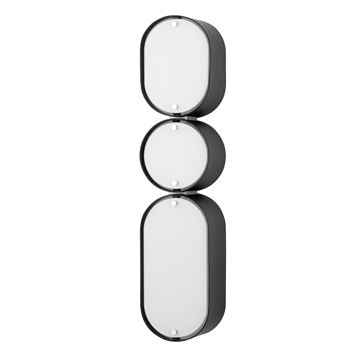 Opal Wall Sconce In Soft Black with Stainless Steel Finish