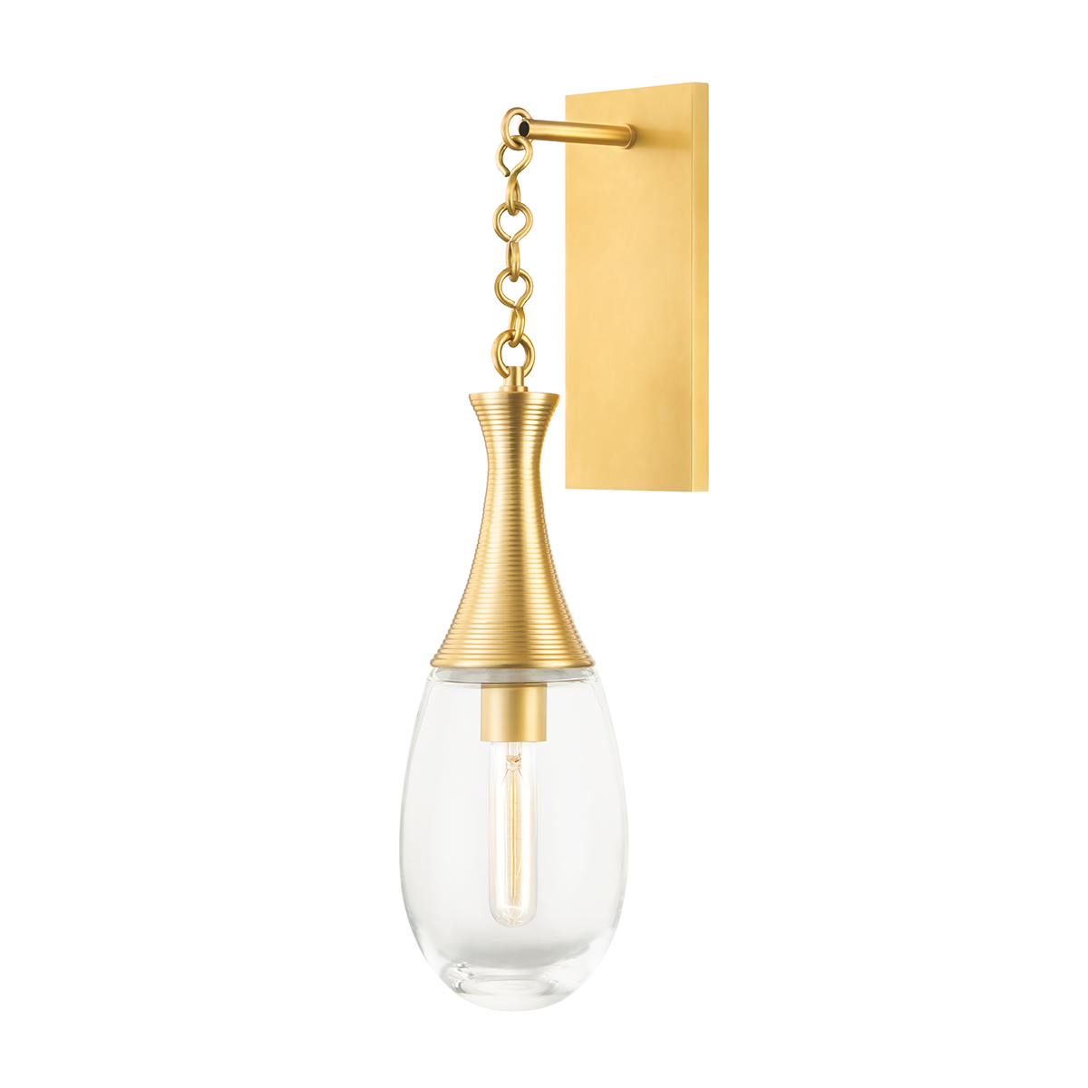 Southold Wall Sconce with Aged Brass Finish
