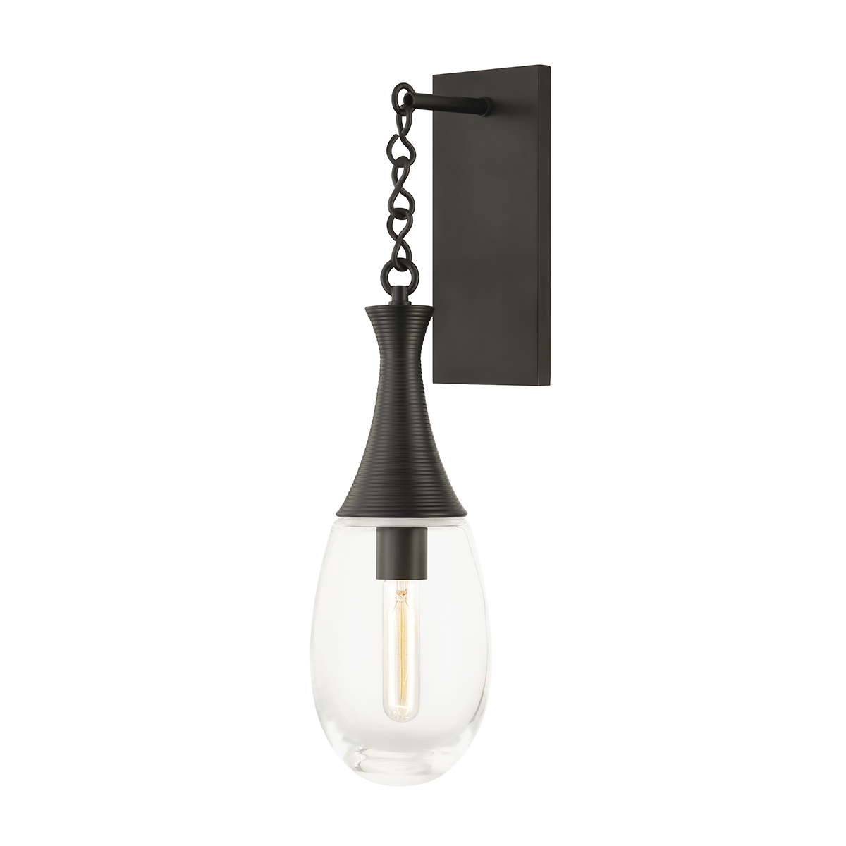 Southold Wall Sconce with Black Brass Finish