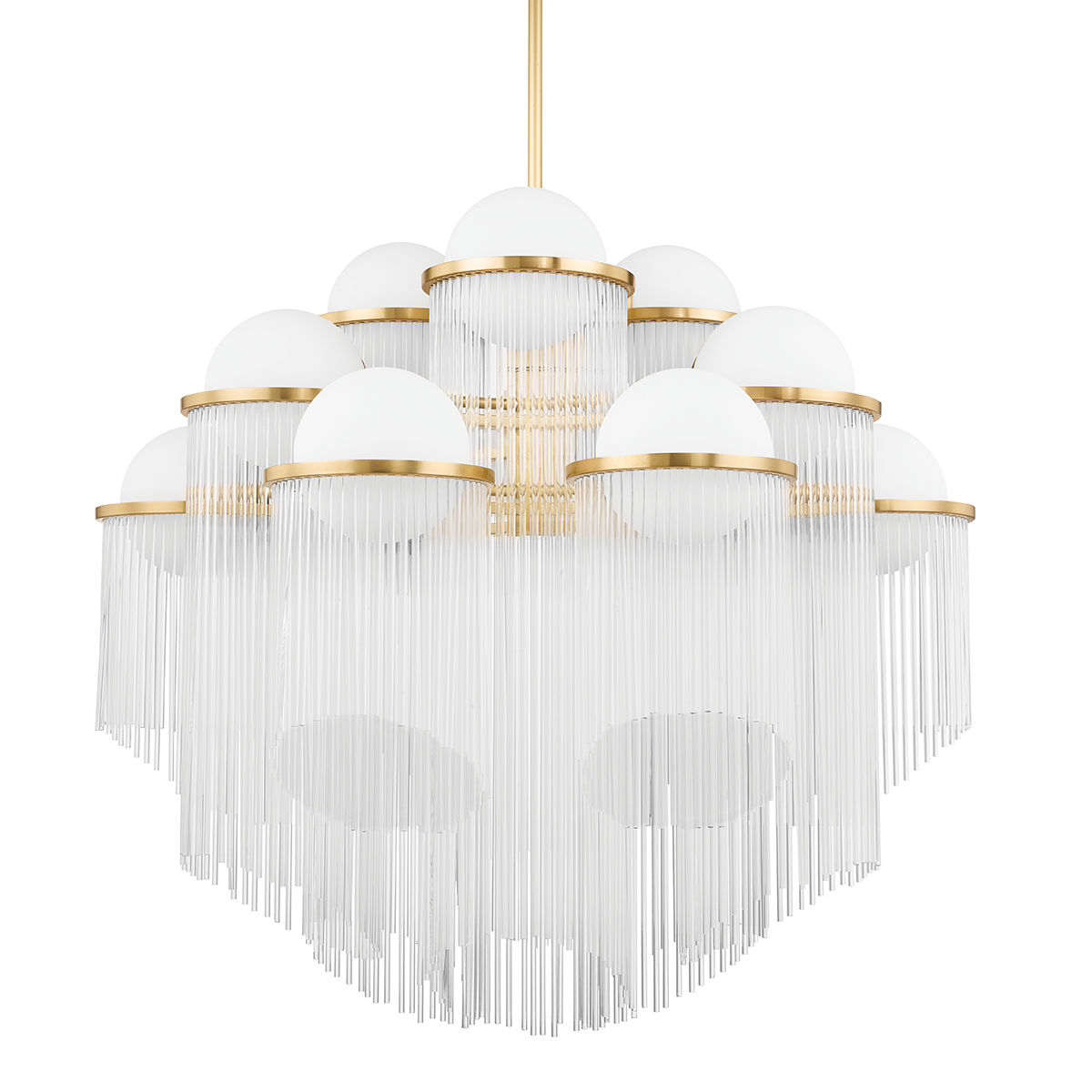 Celestial Chandelier In AGED BRASS Finish