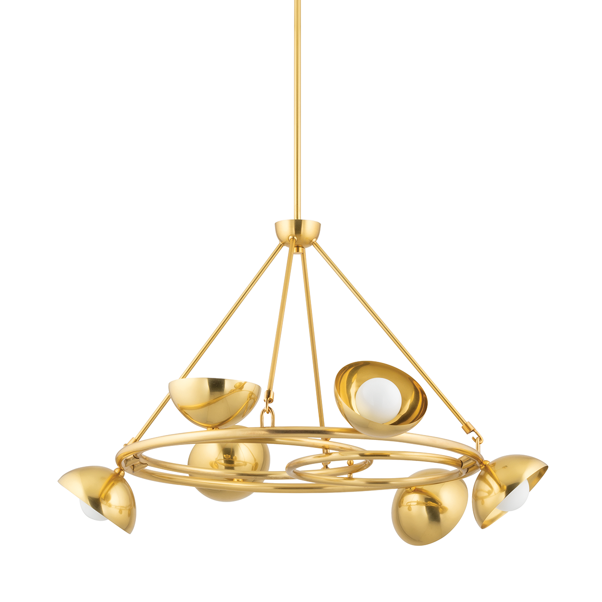 Oraibi Chandelier In VINTAGE BRASS Finish
