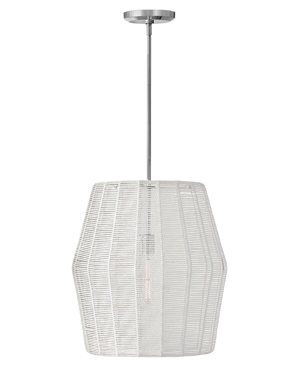 Luca Large Convertible Pendant In Chrome Finish