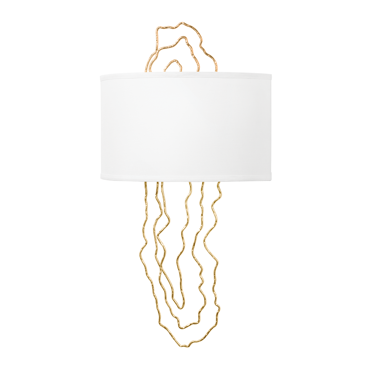 5th Avenue Wall Sconce In VINTAGE GOLD LEAF Finish