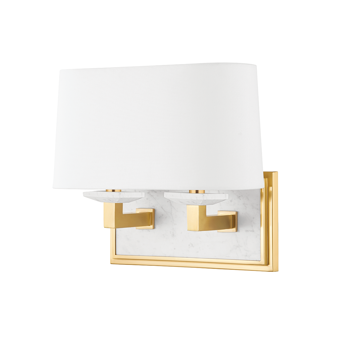 Elwood Bath and Vanity with Aged Brass Finish