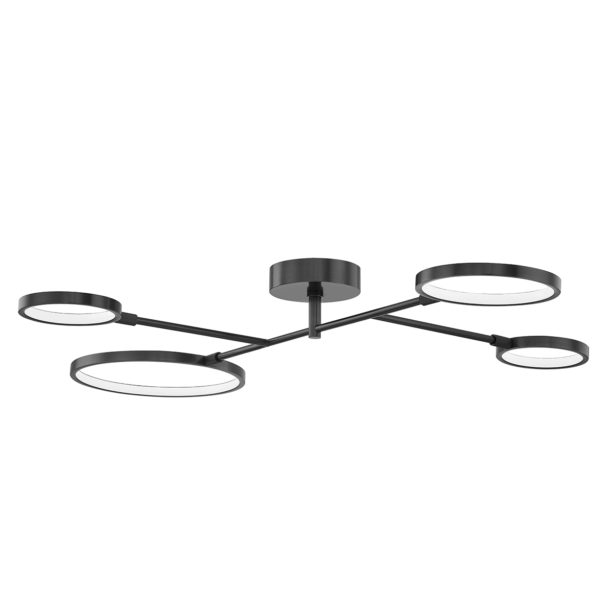 Saturn Semi Flush with Old Bronze Finish