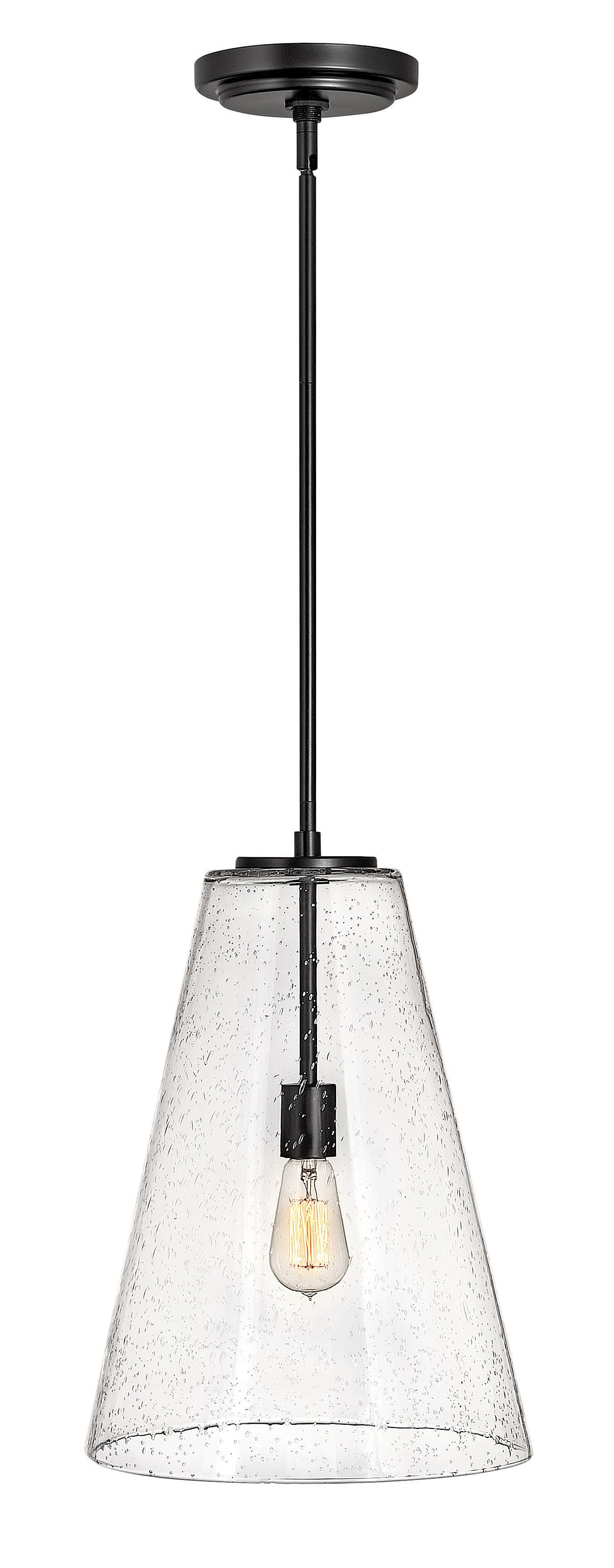 Vance Medium Pendant In Black Finish
