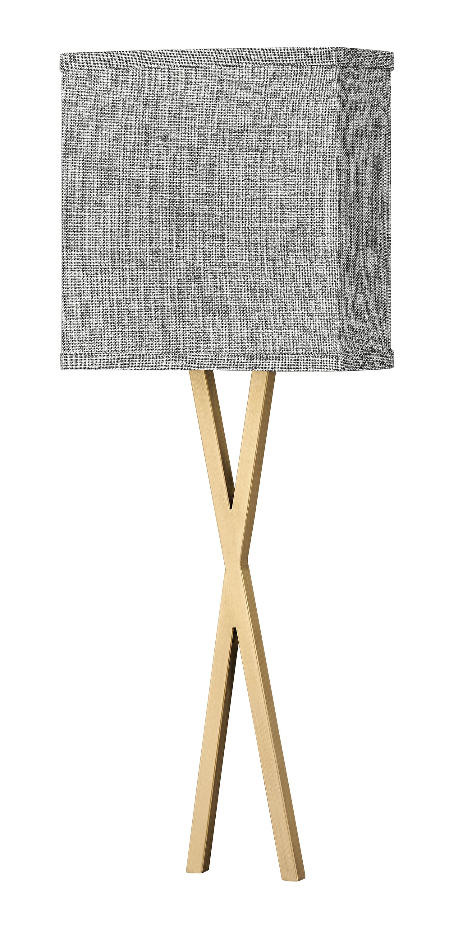 Axis Heathered Gray Large Single Light Sconce In Light Brass Finish