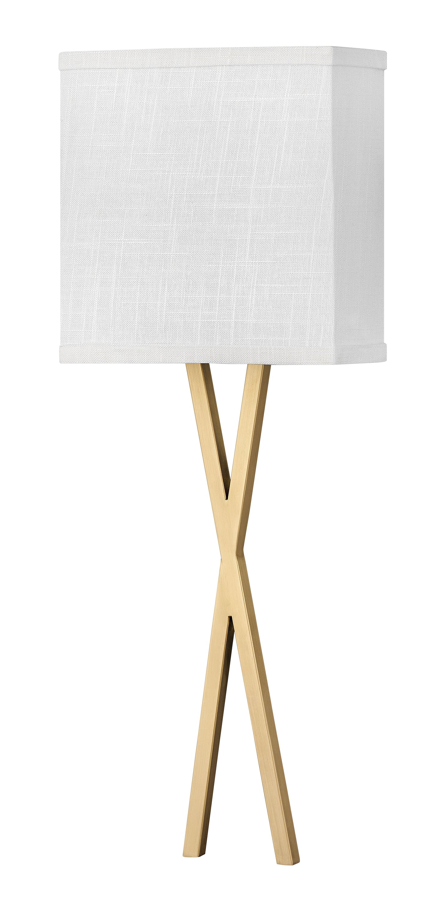 Axis Off White Large Single Light Sconce In Light Brass Finish