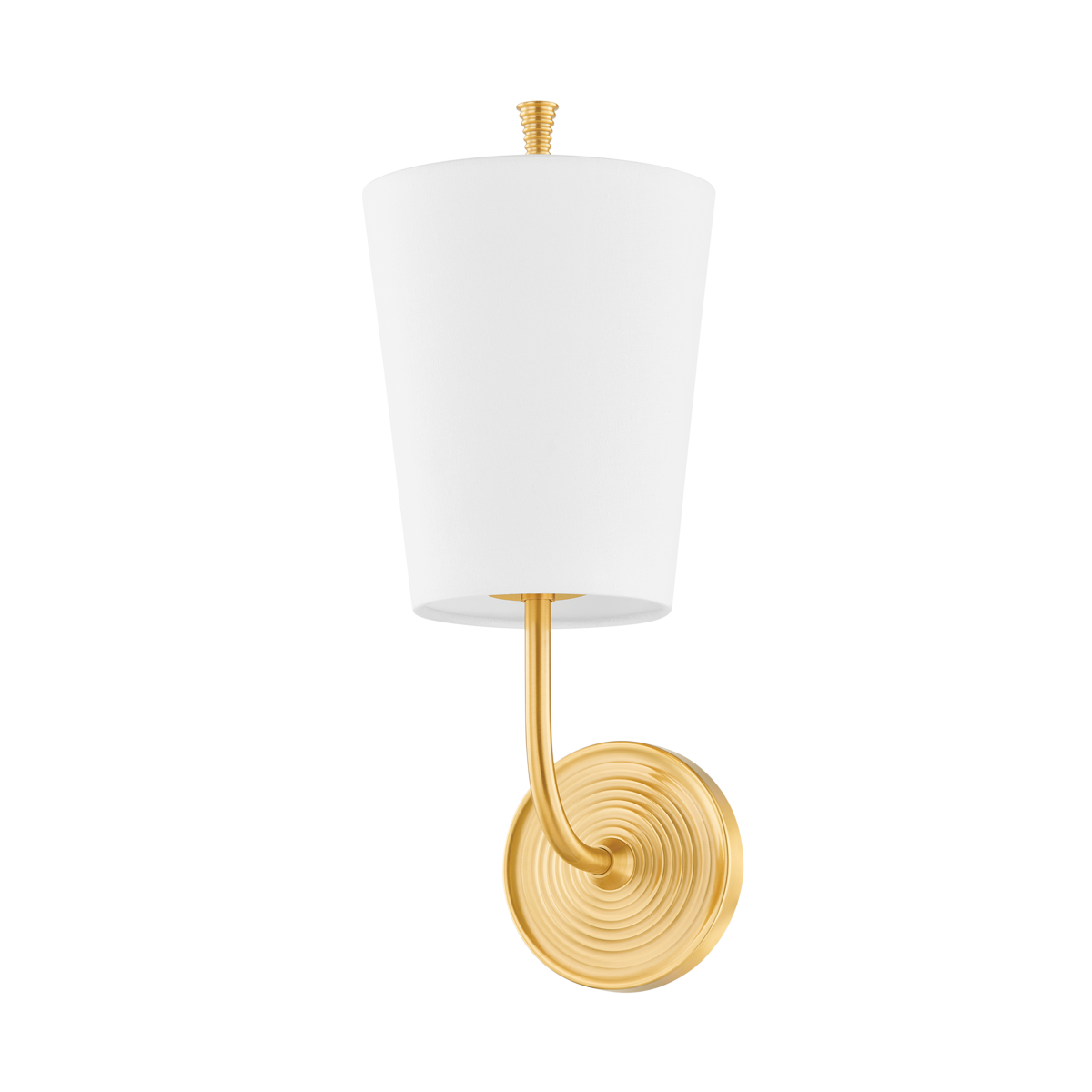 GLADSTONE Wall Sconce with Aged Brass Finish
