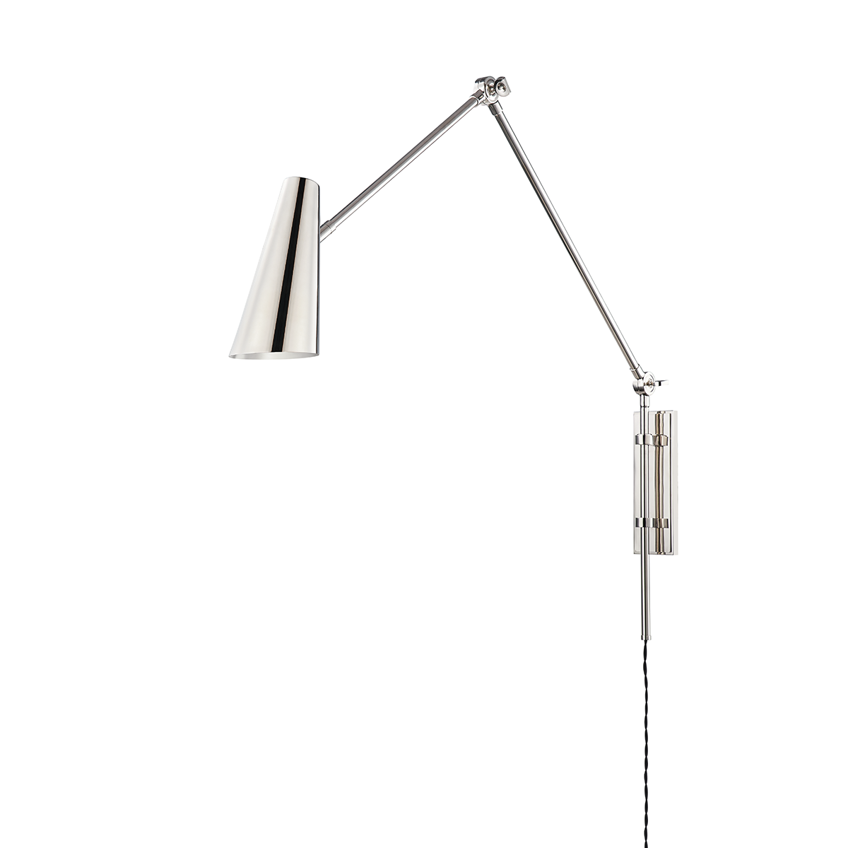 Lorne Plug-in Sconce with Polished Nickel Finish