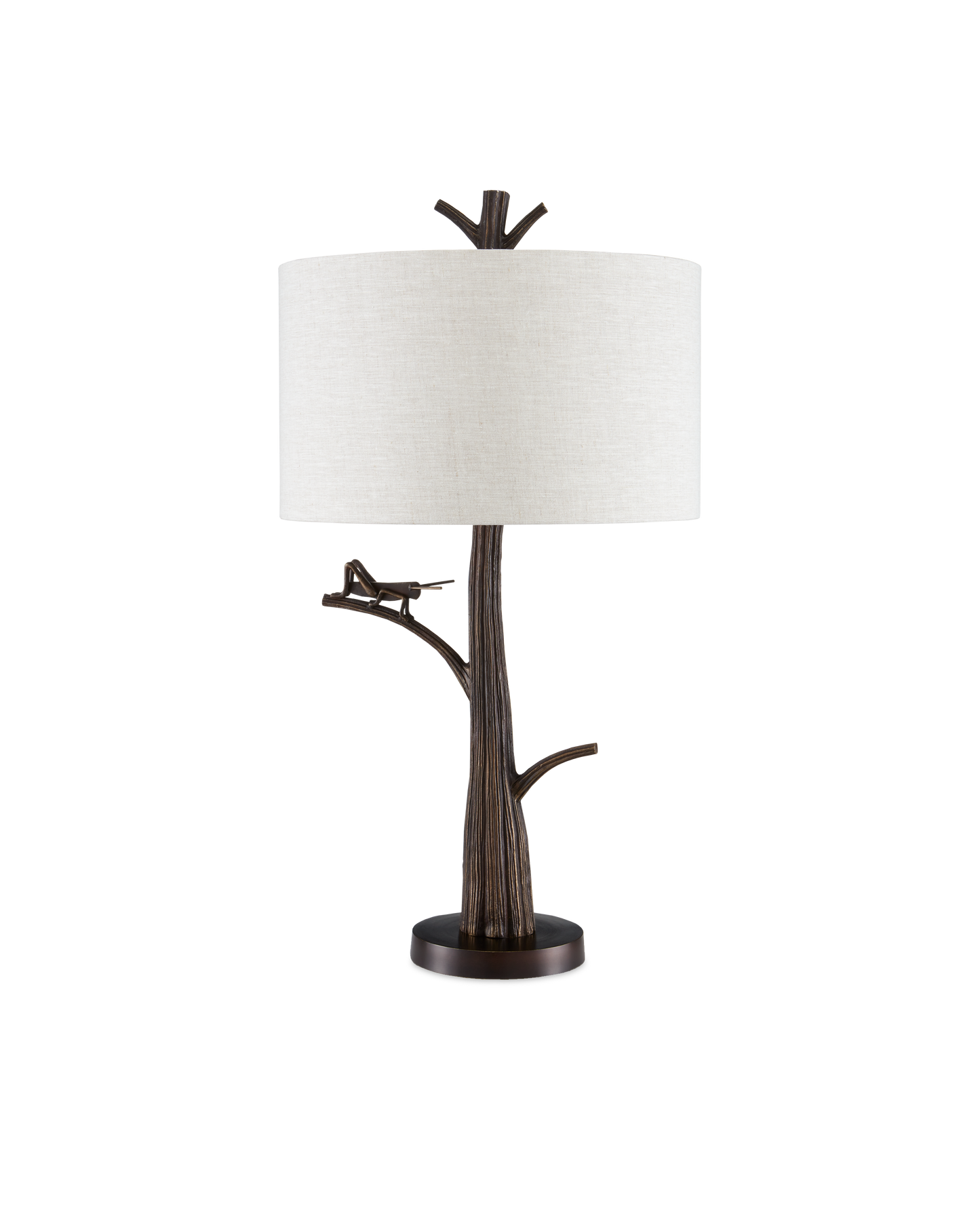 Grasshopper Bronze Table Lamp