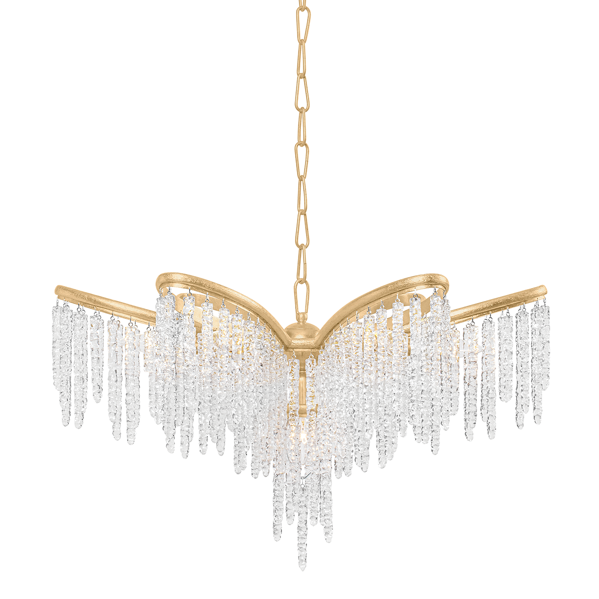 Pandora Chandelier In Gold Leaf Finish