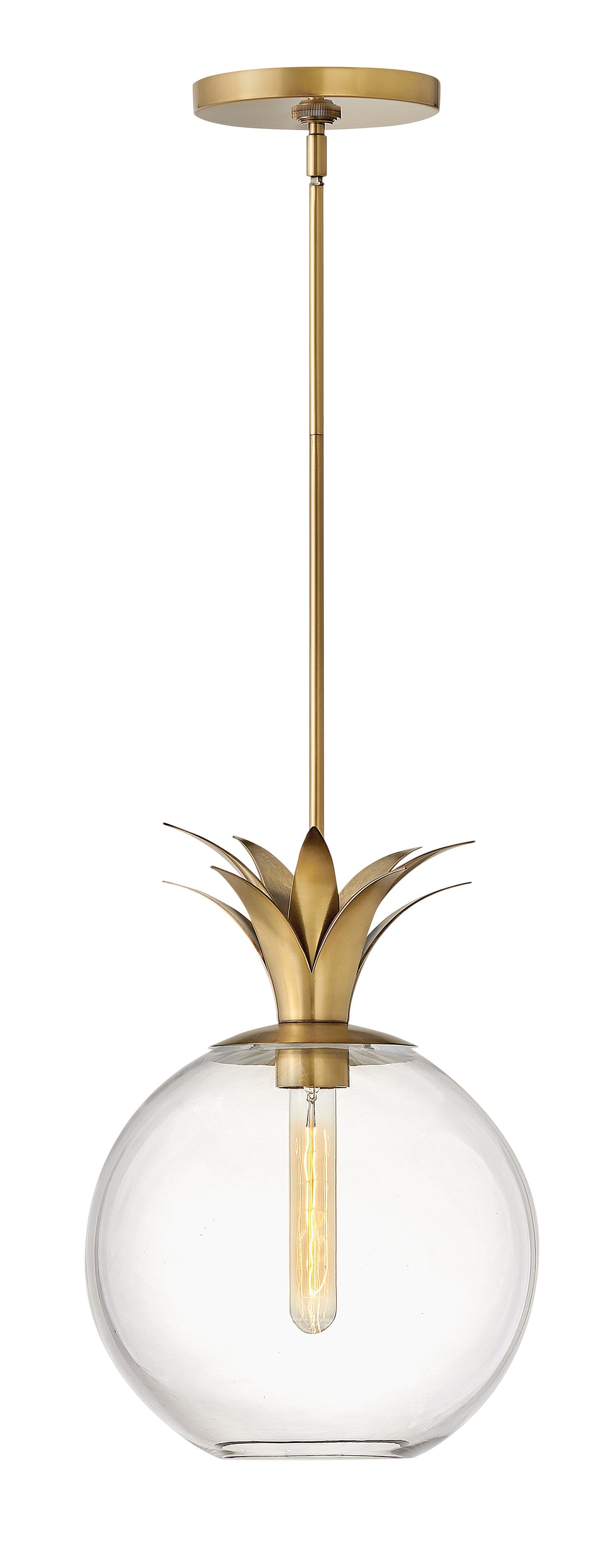 Palma Small Pendant In Light Brass Finish