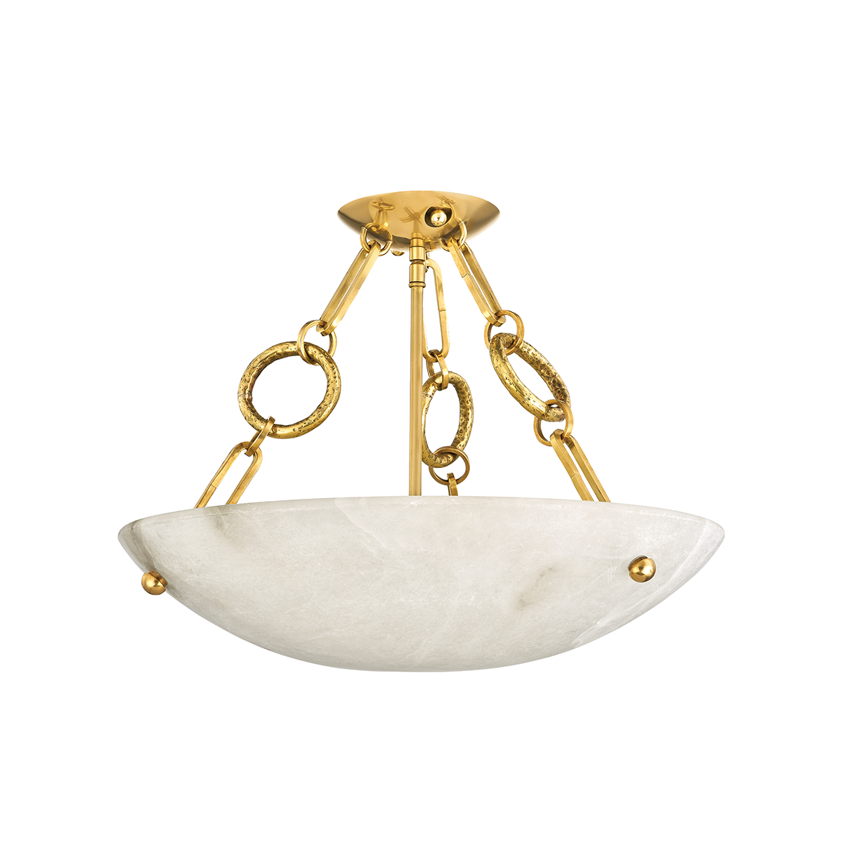 Yadira Semi Flush In VINTAGE BRASS Finish
