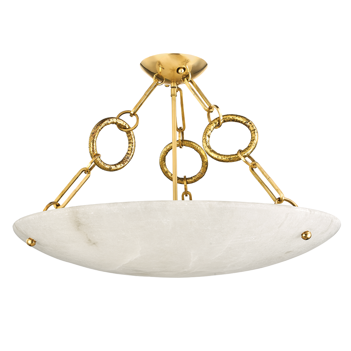Yadira Semi Flush In VINTAGE BRASS Finish