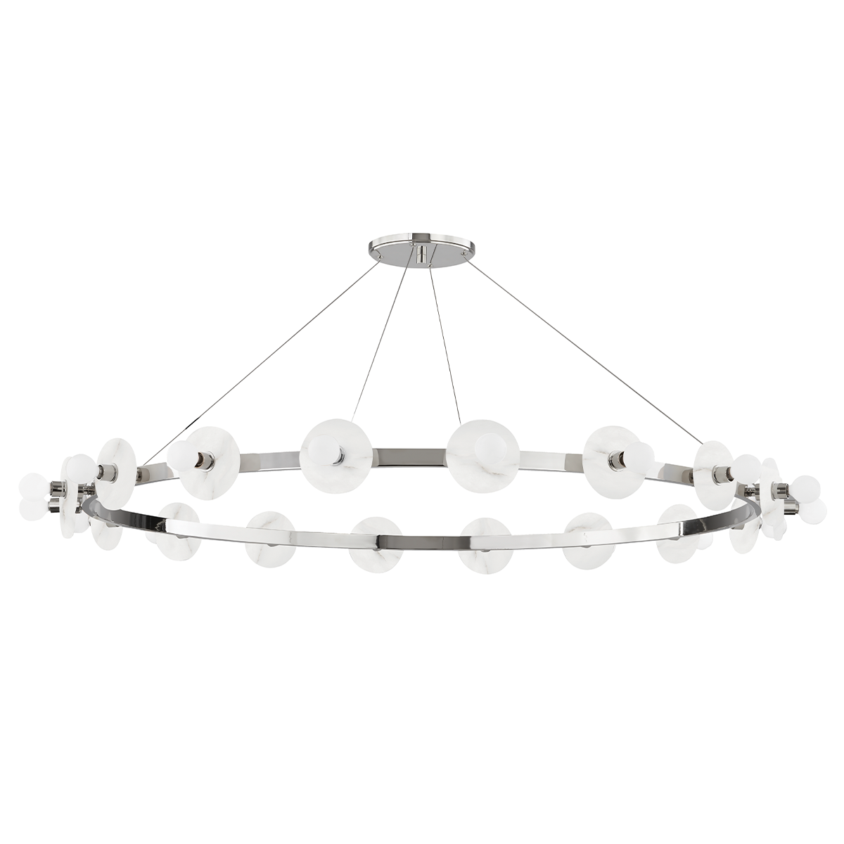 Austen Chandelier with Polished Nickel Finish