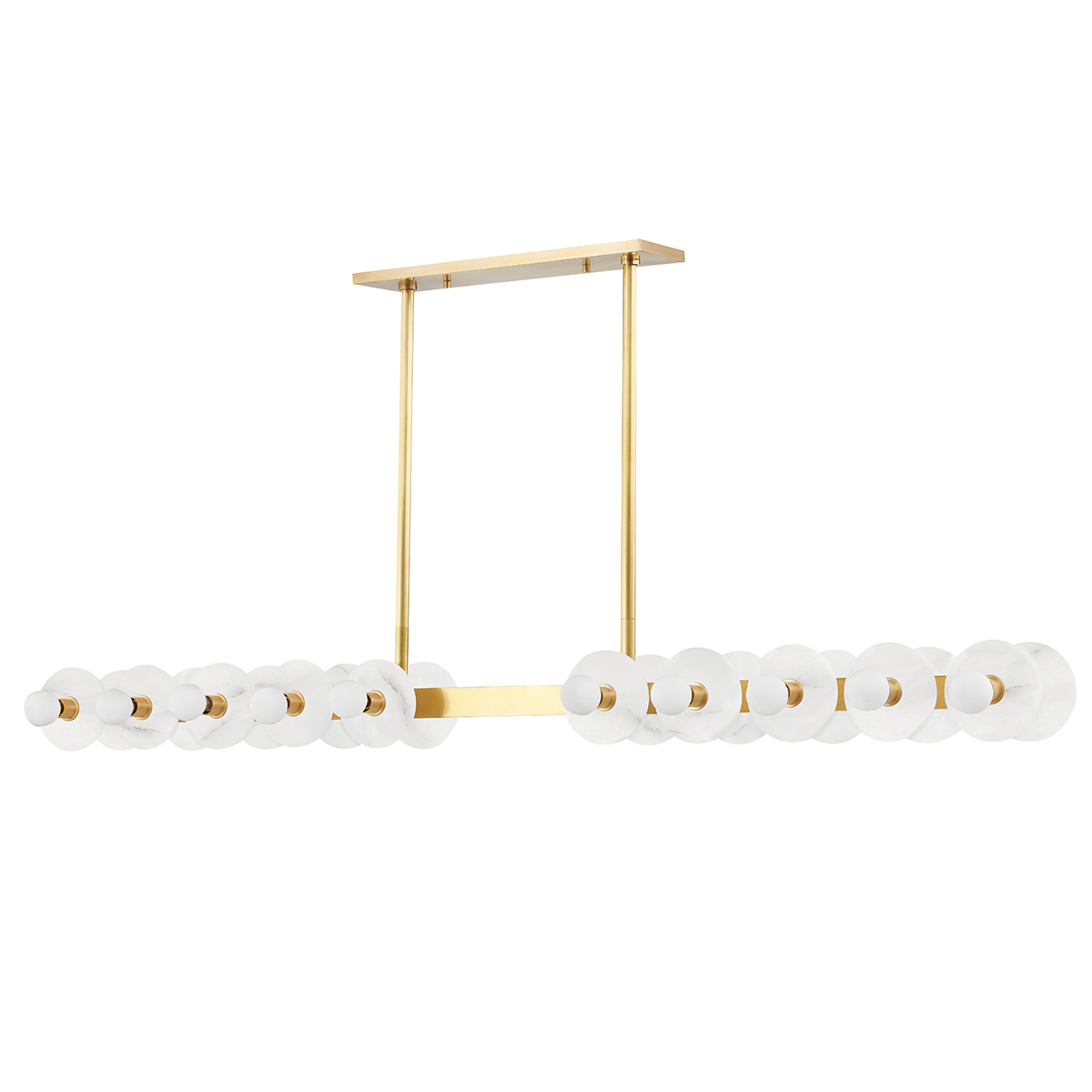 Austen Linear with Aged Brass Finish