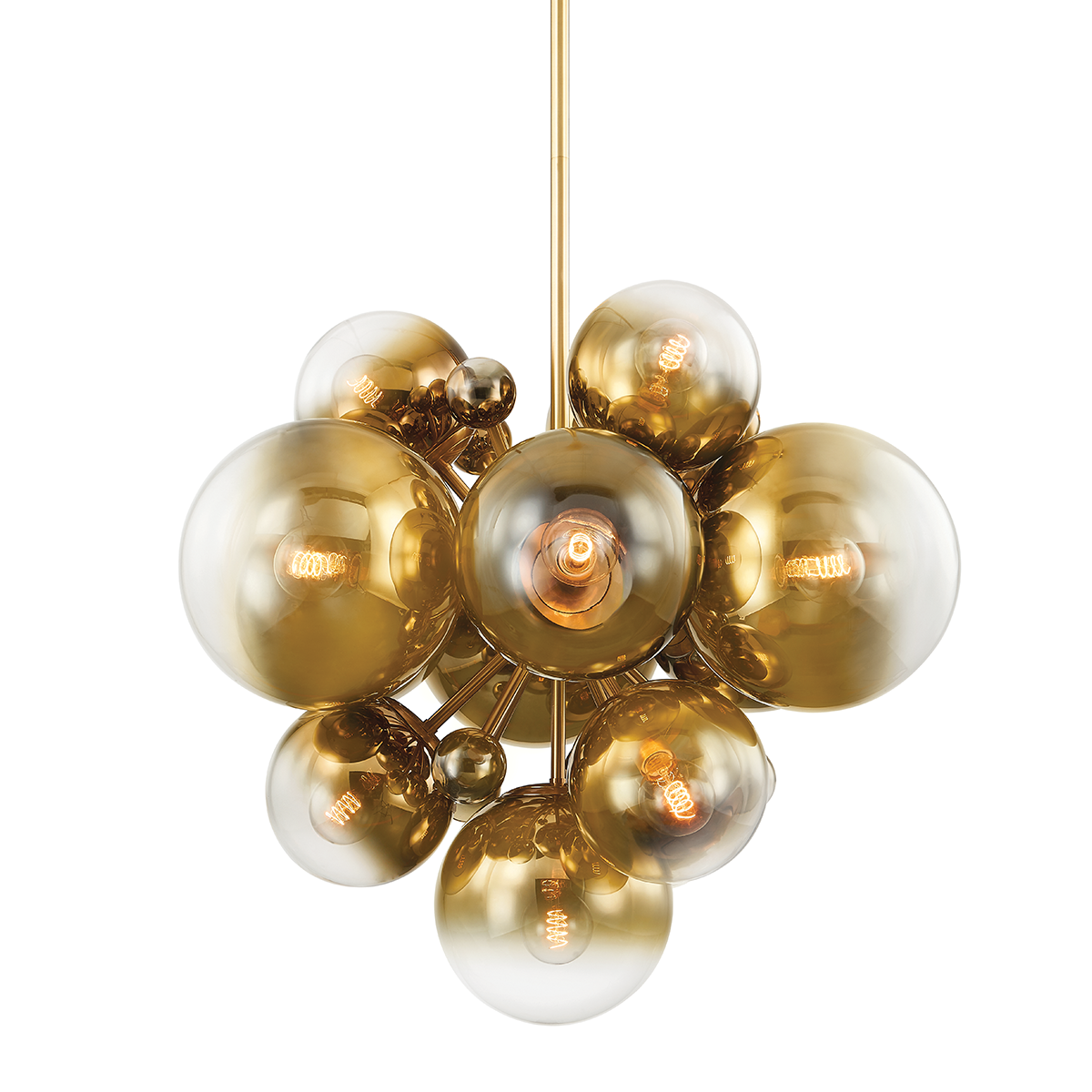 Kyoto Chandelier In VINTAGE POLISHED BRASS Finish