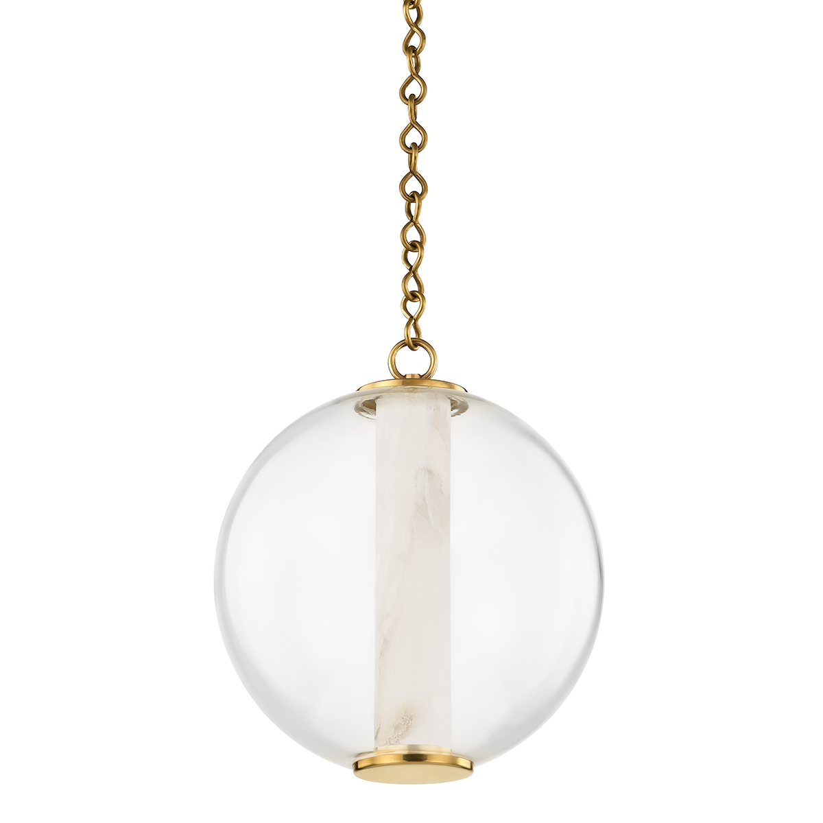 Pietra Pendant In VINTAGE BRASS Finish