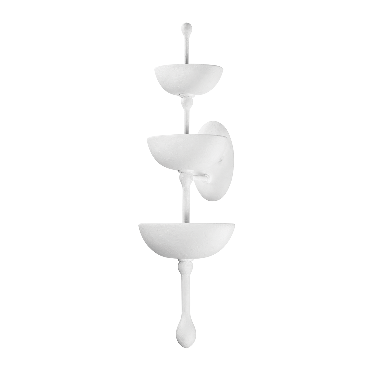 Aura Wall Sconce In GESSO WHITE Finish