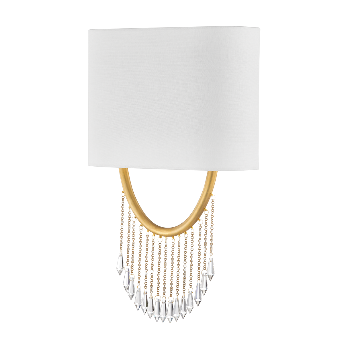 Francesca Wall Sconce In VINTAGE BRASS Finish