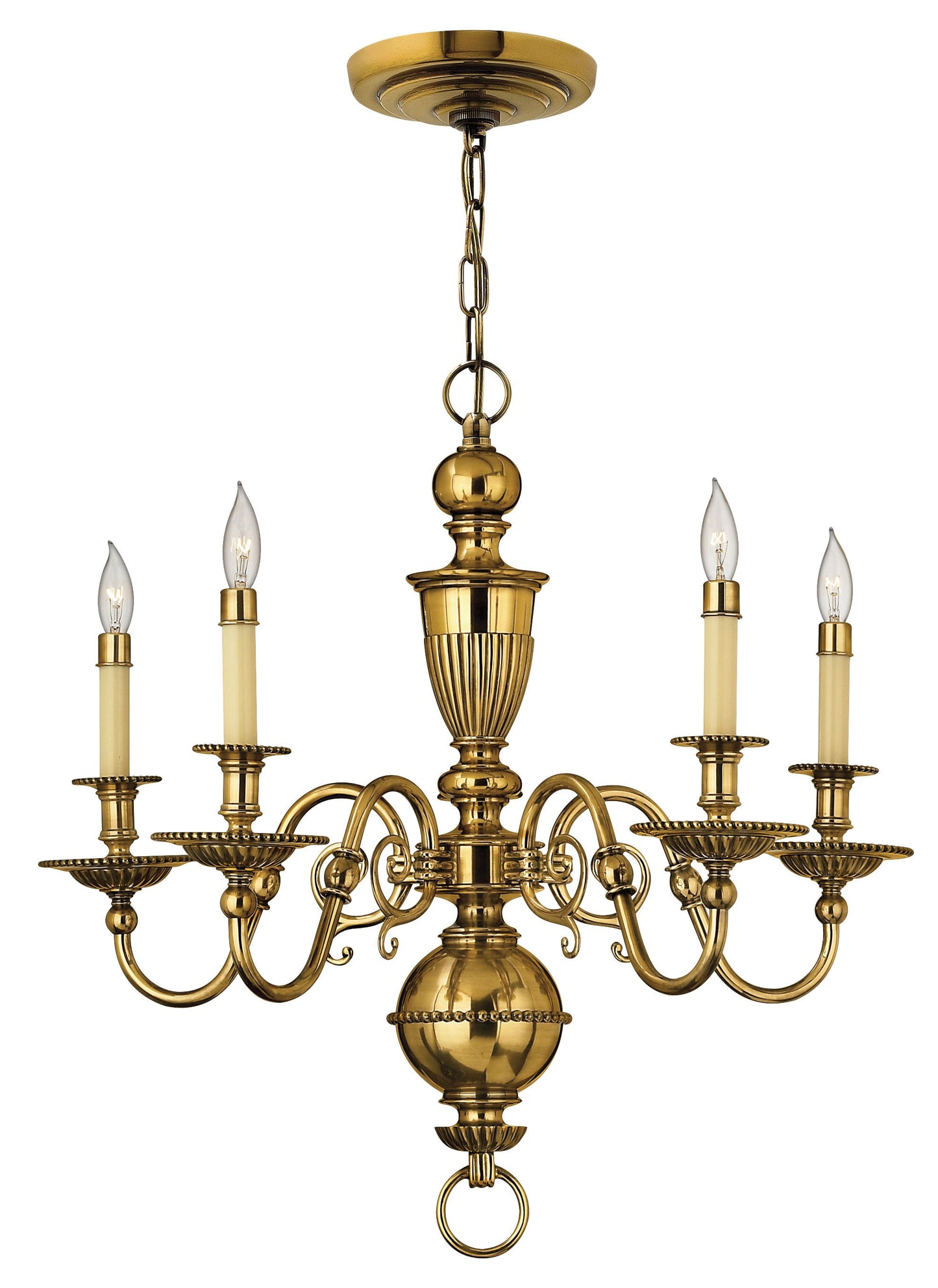 Cambridge Medium Single Tier Chandelier In Gold Finish