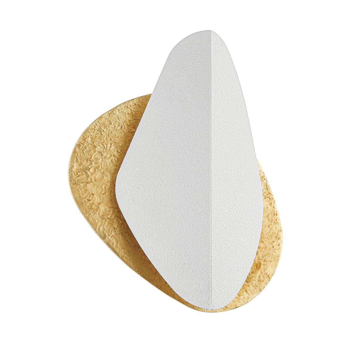 Oslo Wall Sconce In VINTAGE GOLD LEAF/GESSO WHITE Finish