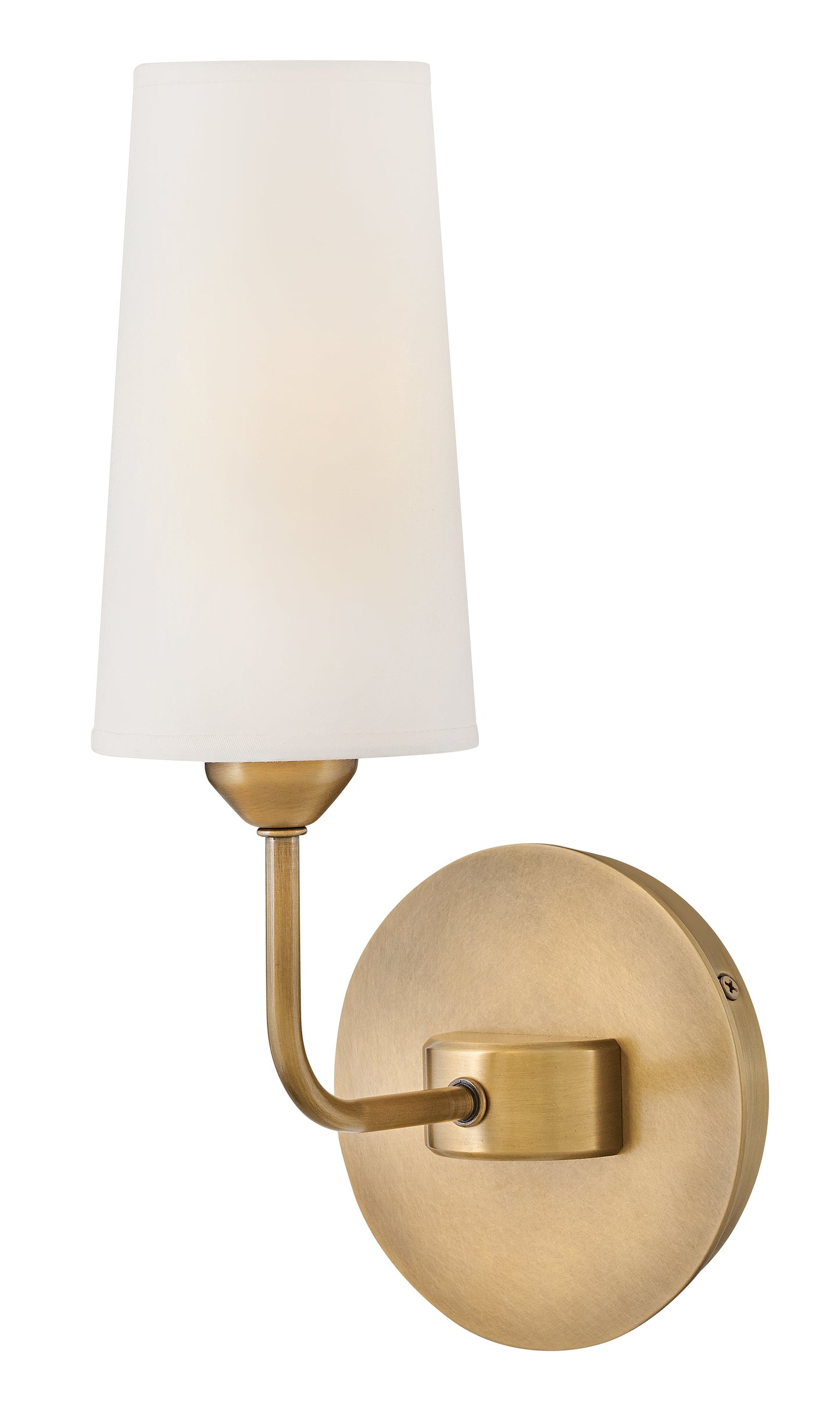 Lewis Medium Single Light Sconce In Light Brass Finish