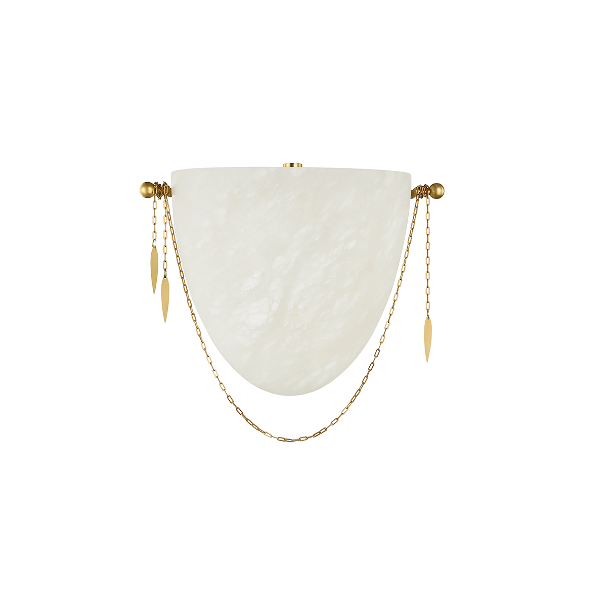 Fabriano Wall Sconce In VINTAGE POLISHED BRASS Finish