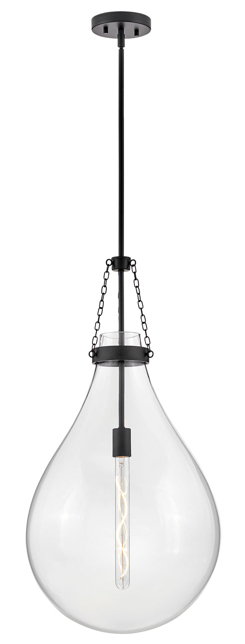 Eloise Large Pendant In Black Finish