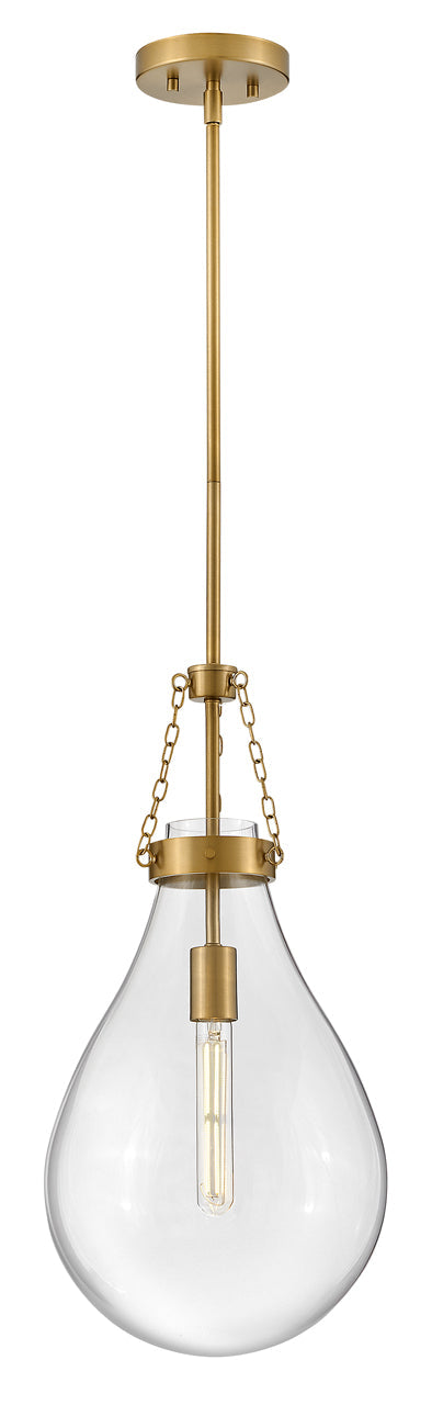 Eloise Small Pendant In Light Brass Finish