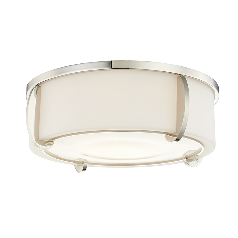 Talon Flush Mount with Polished Nickel Finish
