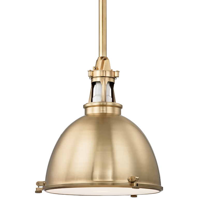 Massena Pendant with Aged Brass Finish