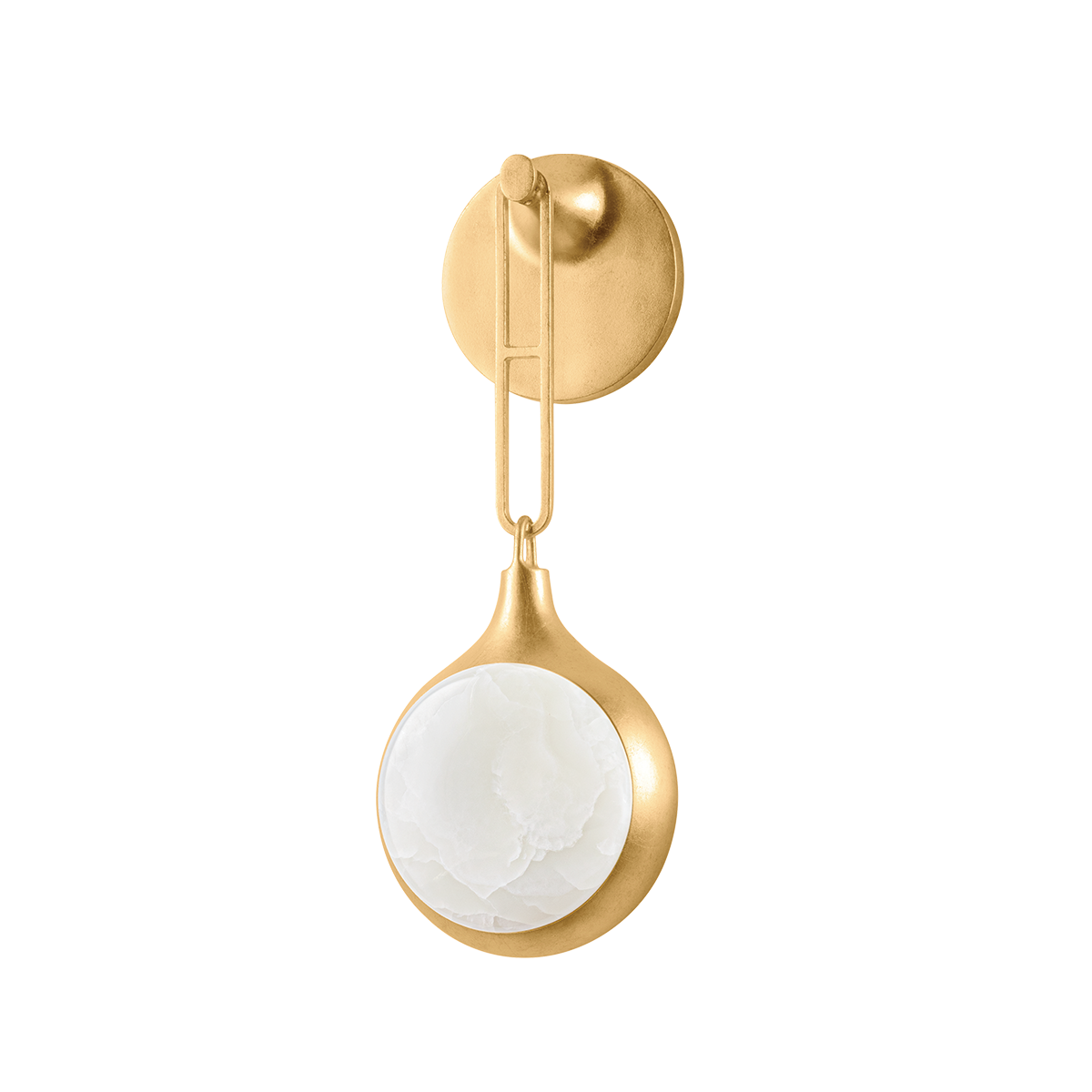RIVIERE Wall Sconce In Vintage Gold Leaf Finish