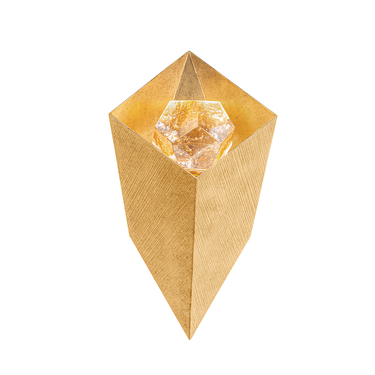 CONCH Wall Sconce In Vintage Gold Leaf Finish