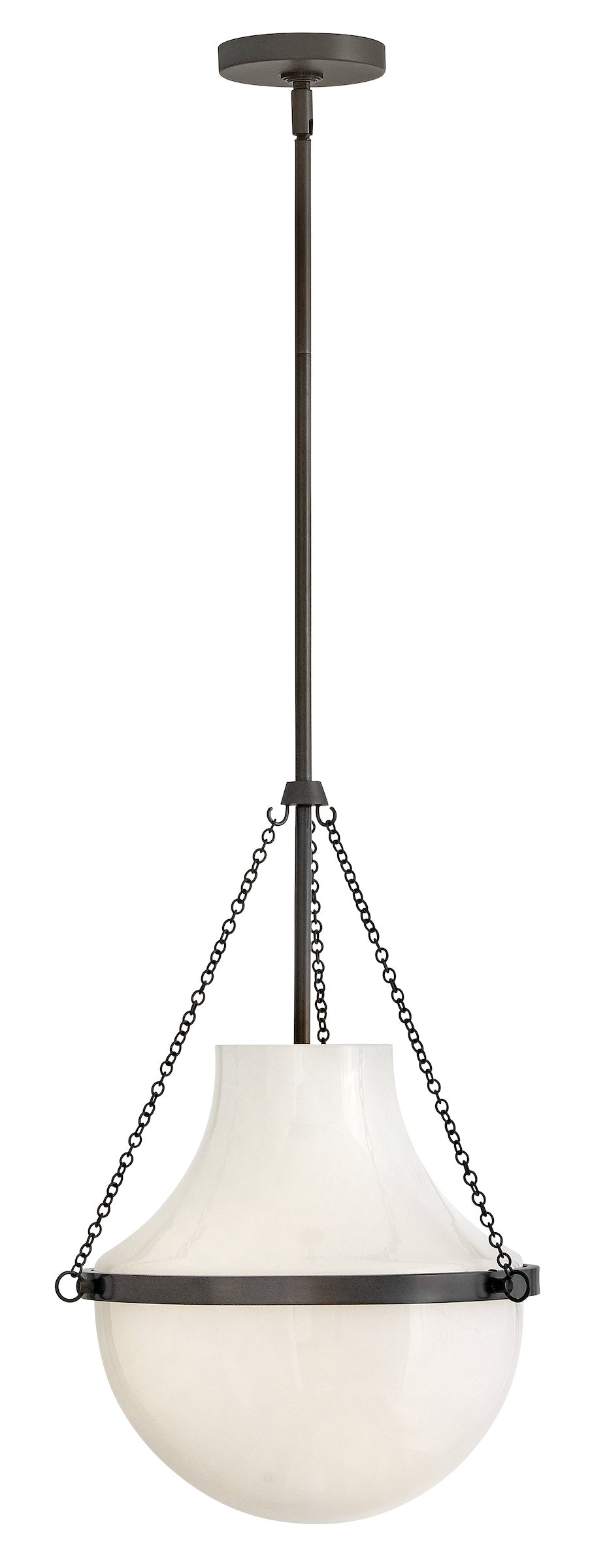 Collins Medium Pendant In Black Finish