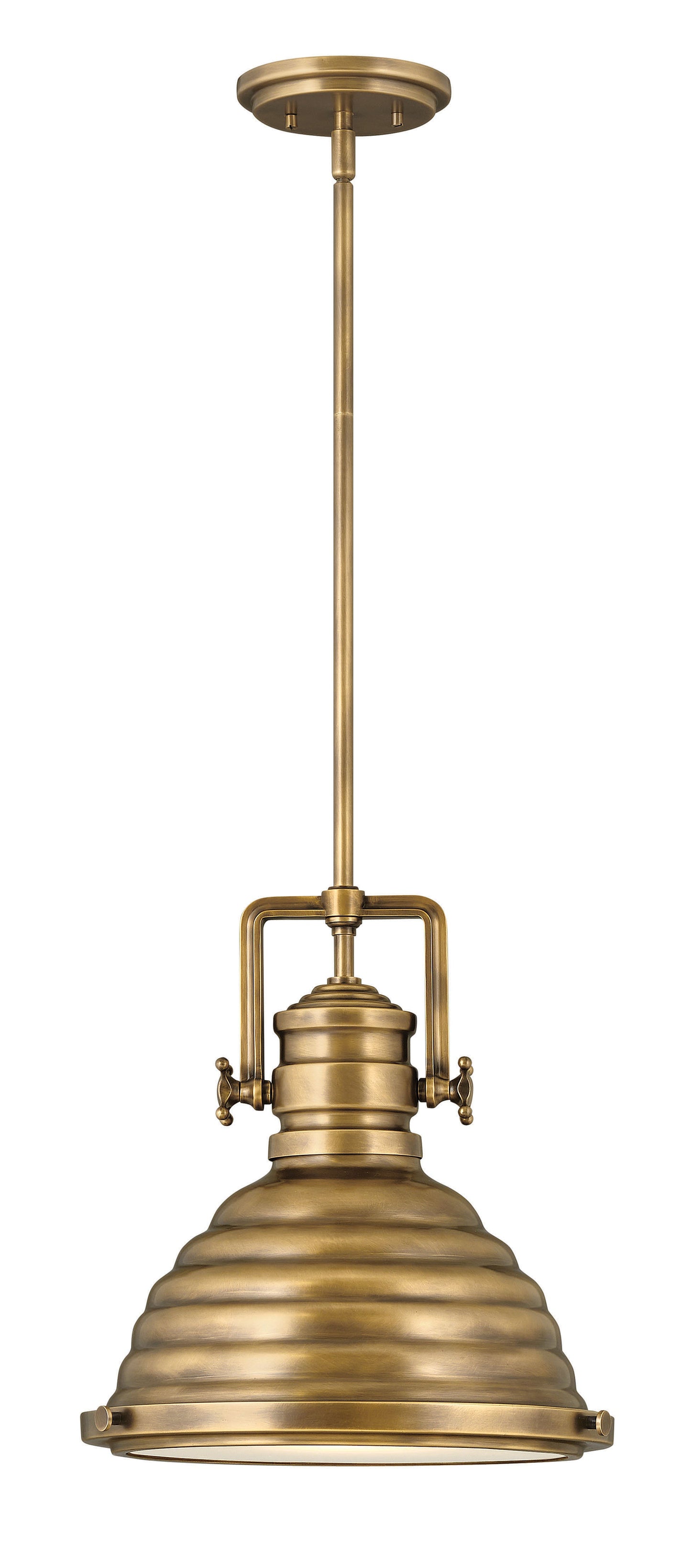 Keating Medium Pendant In Light Brass Finish