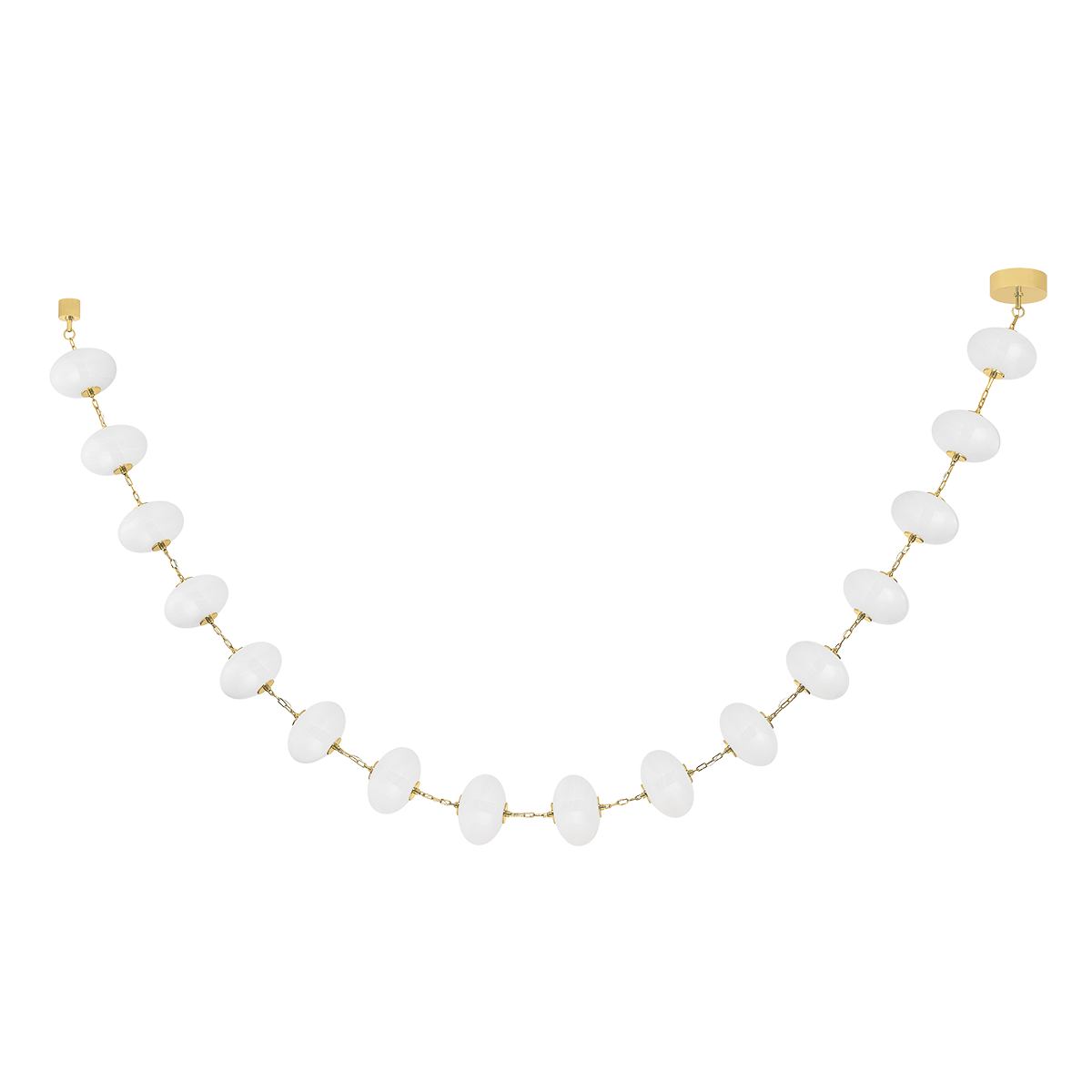 NEPHELE Chandelier In VINTAGE POLISHED BRASS Finish