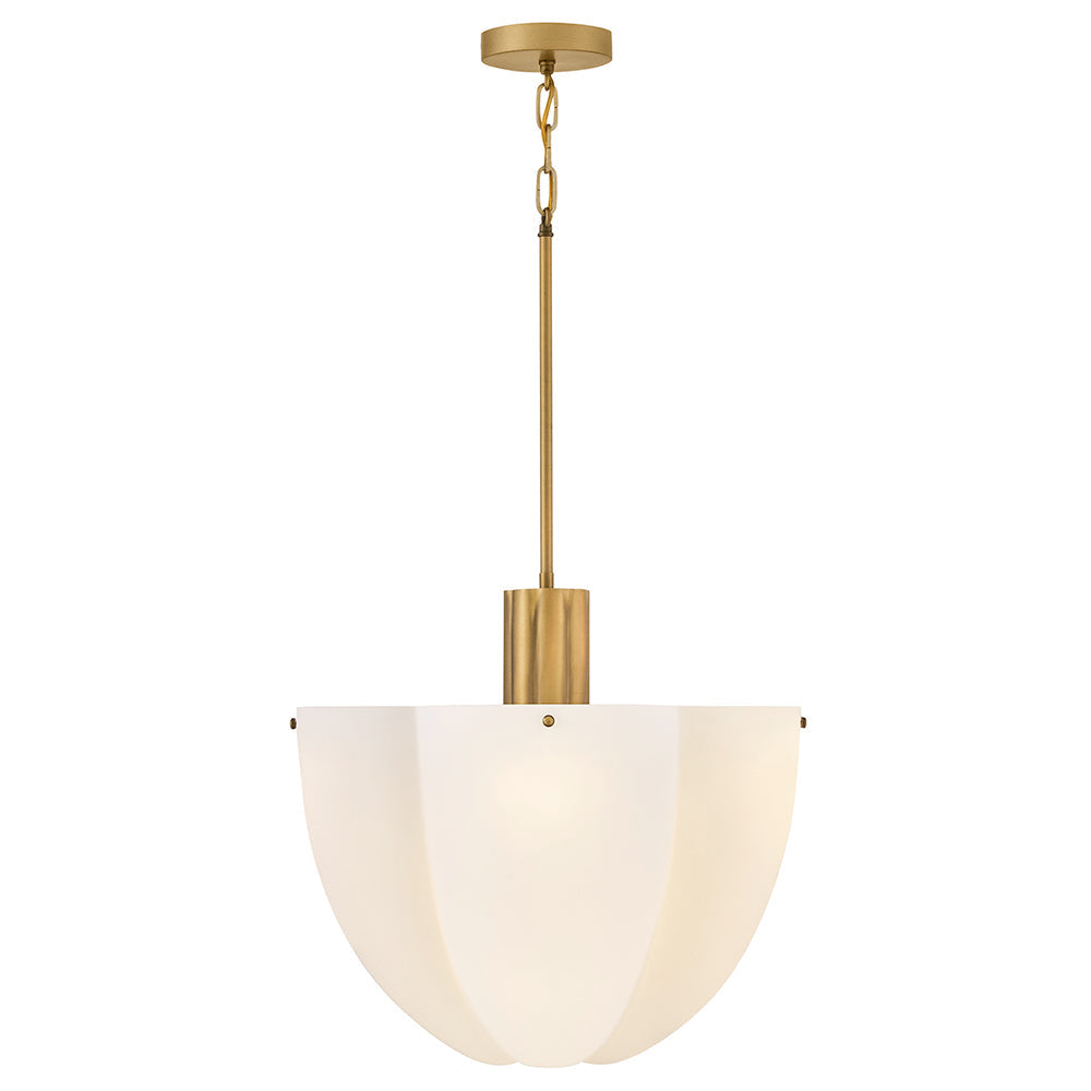 Becca Large Pendant In Light Brass Finish