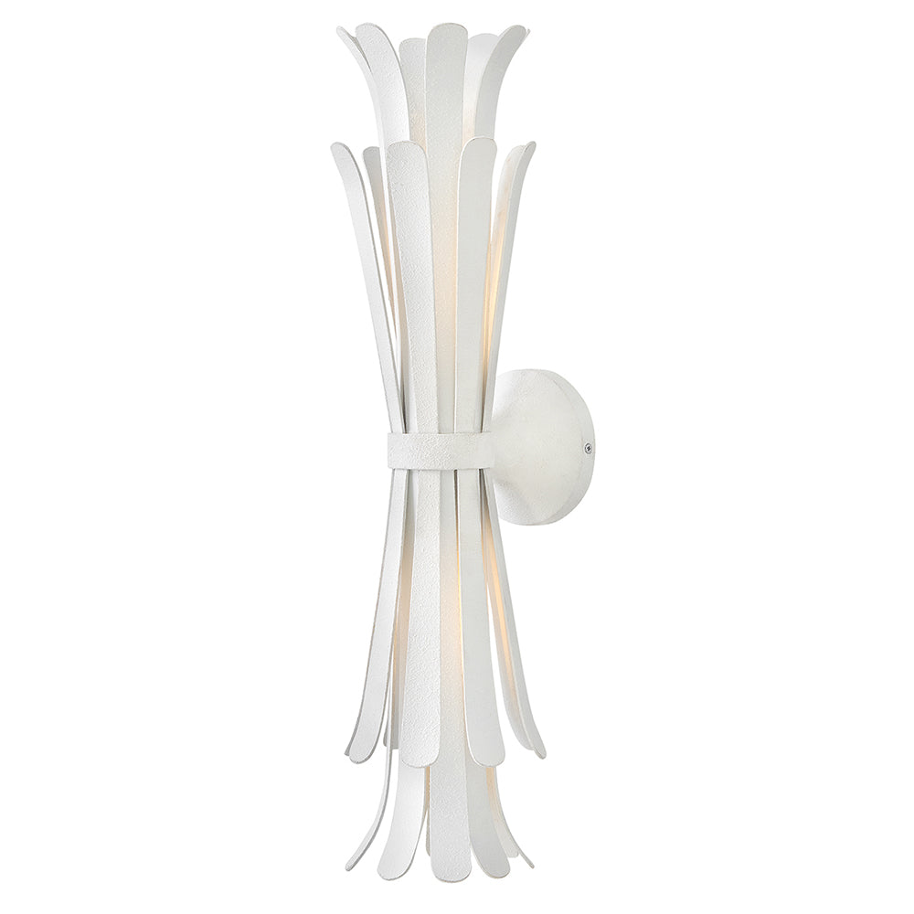 Reina Large Two Light Sconce In White Finish