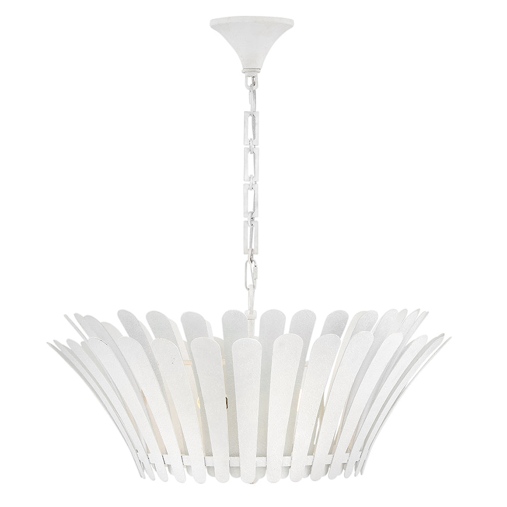 Reina Medium Tapered Chandelier In White Finish