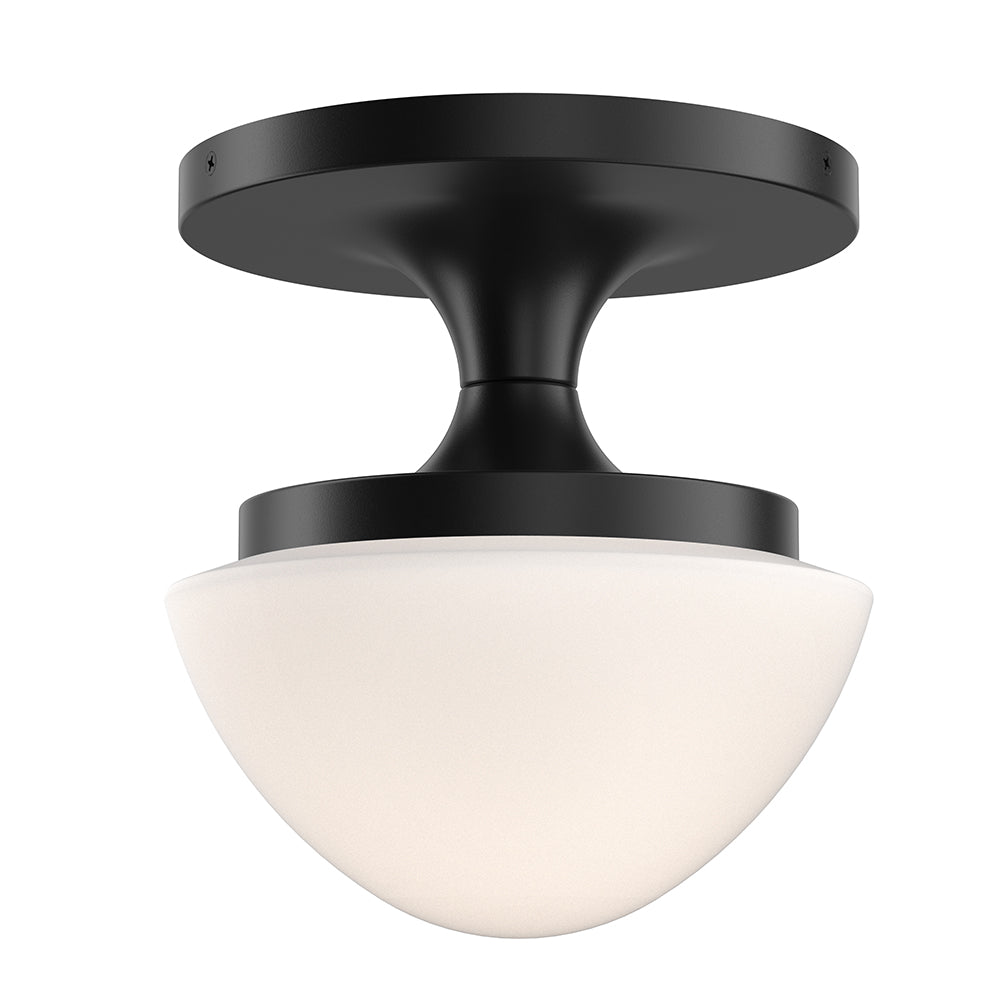 Knox Extra Small Semi-Flush Mount In Black Finish