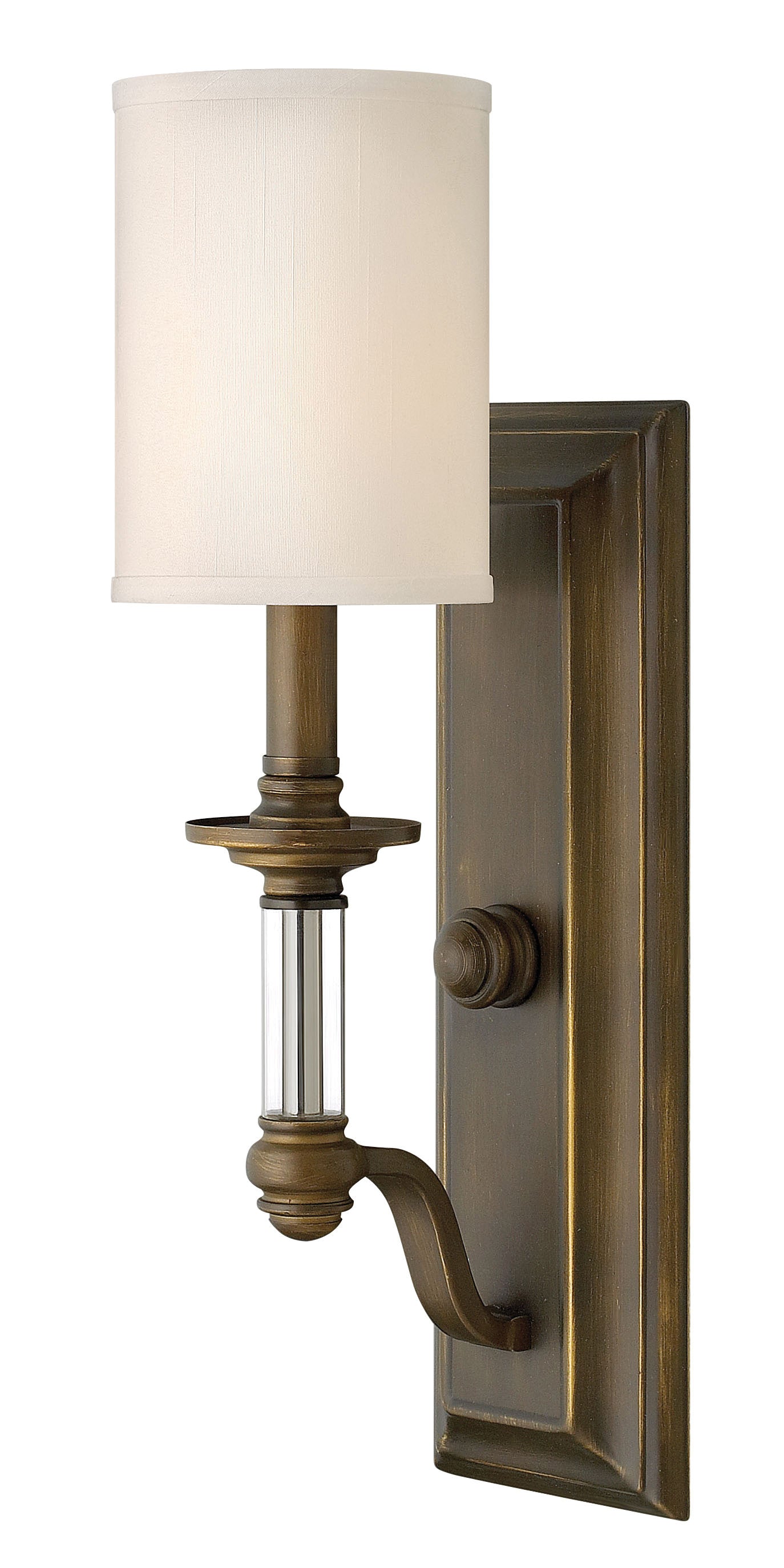 Sussex Medium Single Light Sconce In Light Bronze Finish
