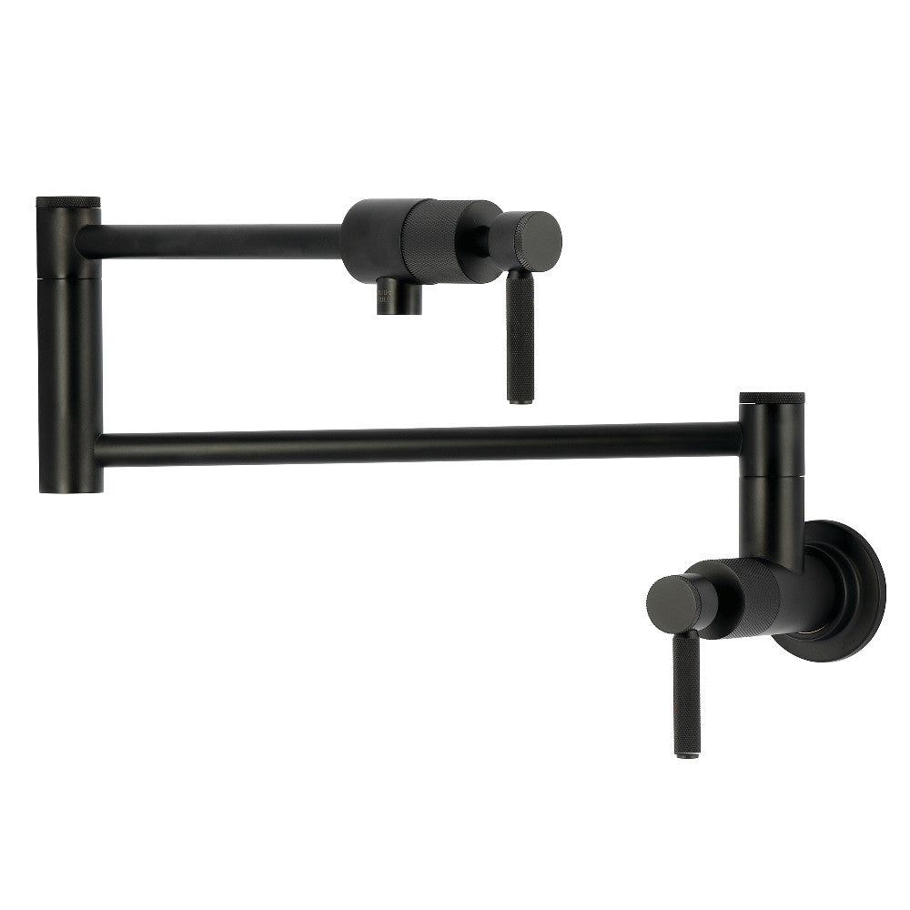 Convergent Pot Filler Faucet in Matte Black